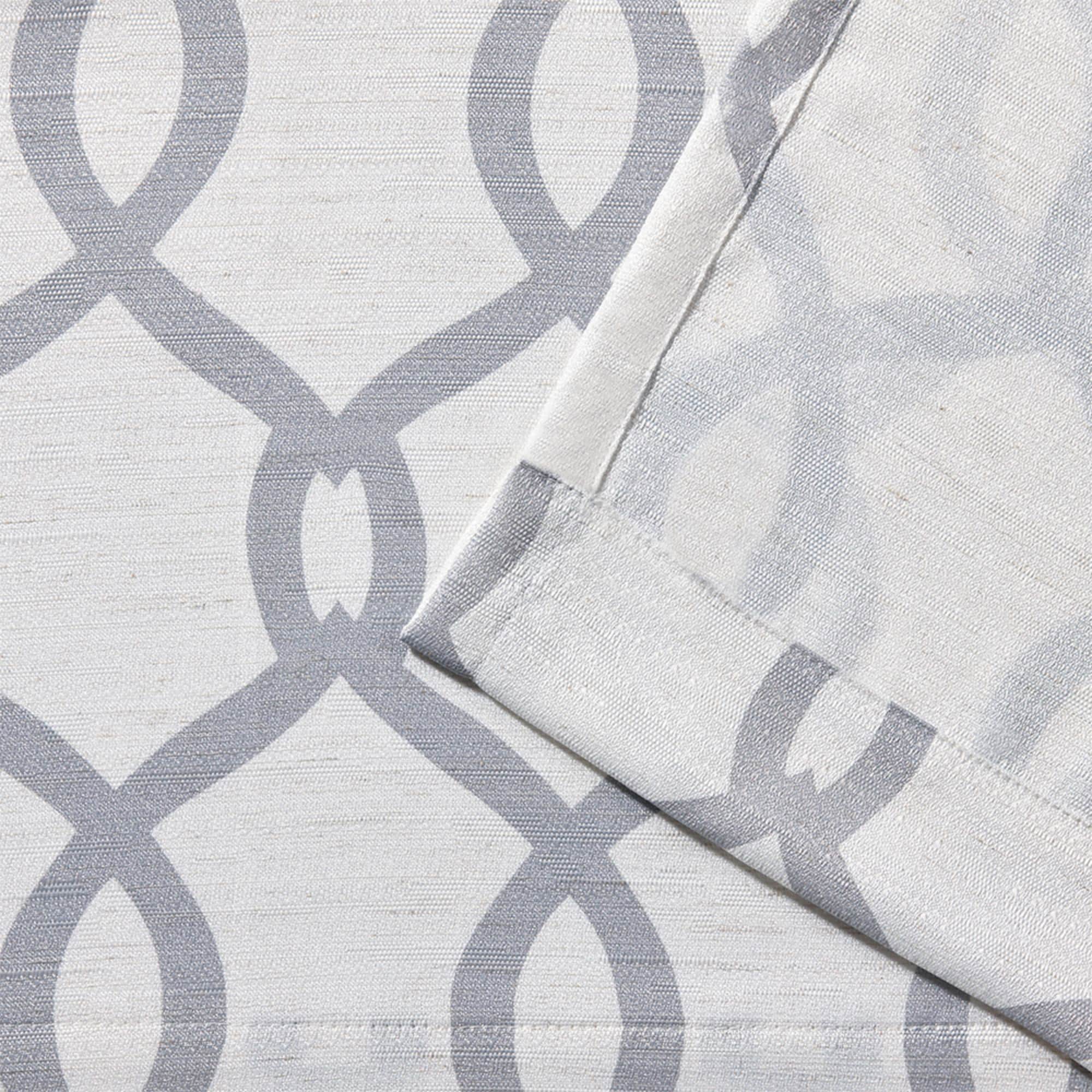 Dove Grey Light-Filtering Linen Blend Grommet Curtain Panel