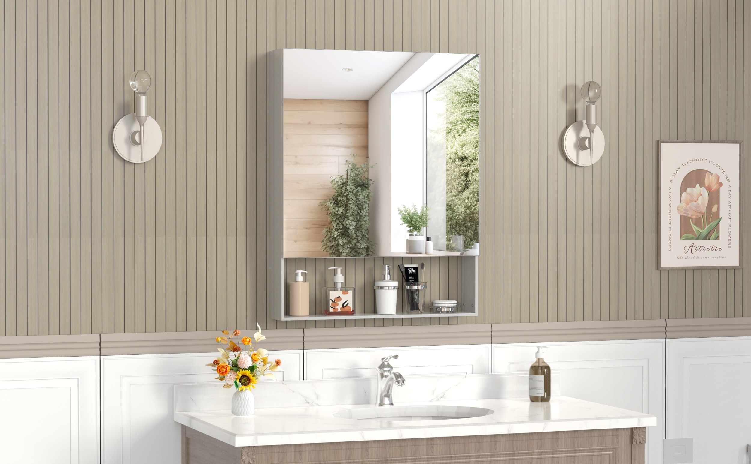 Huluwat P1-8P379205 Bathroom-Medicine-Cabinets - View #6