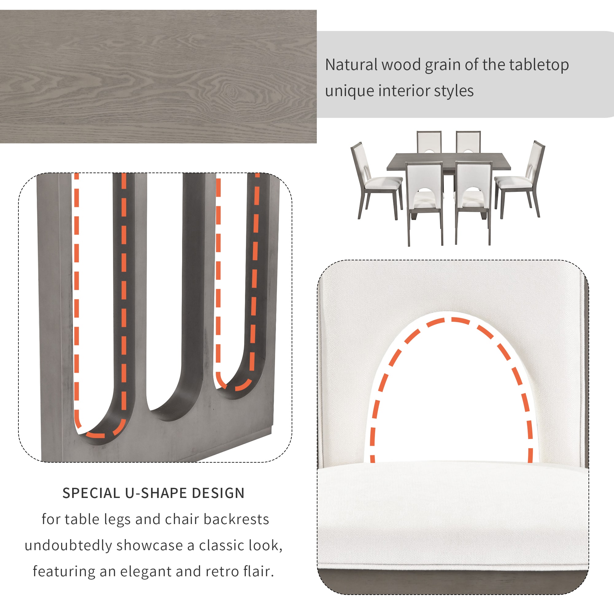 Mondawe OR-S0060E-TR Dining-Sets - View #6