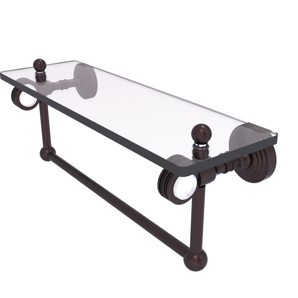 Allied Brass PG-1TBD-16-ABZ Pacific Grove Antique Bronze Wall mount Bathroom Shelf ( 16-in x 6.4-in x 5-in )