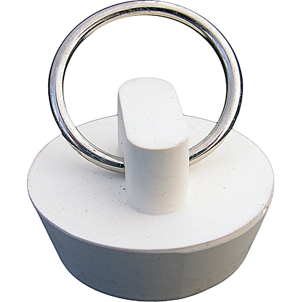 LASCO - 02-3201 White Rubber Hollow Sink Stopper for 1-Inch Drains