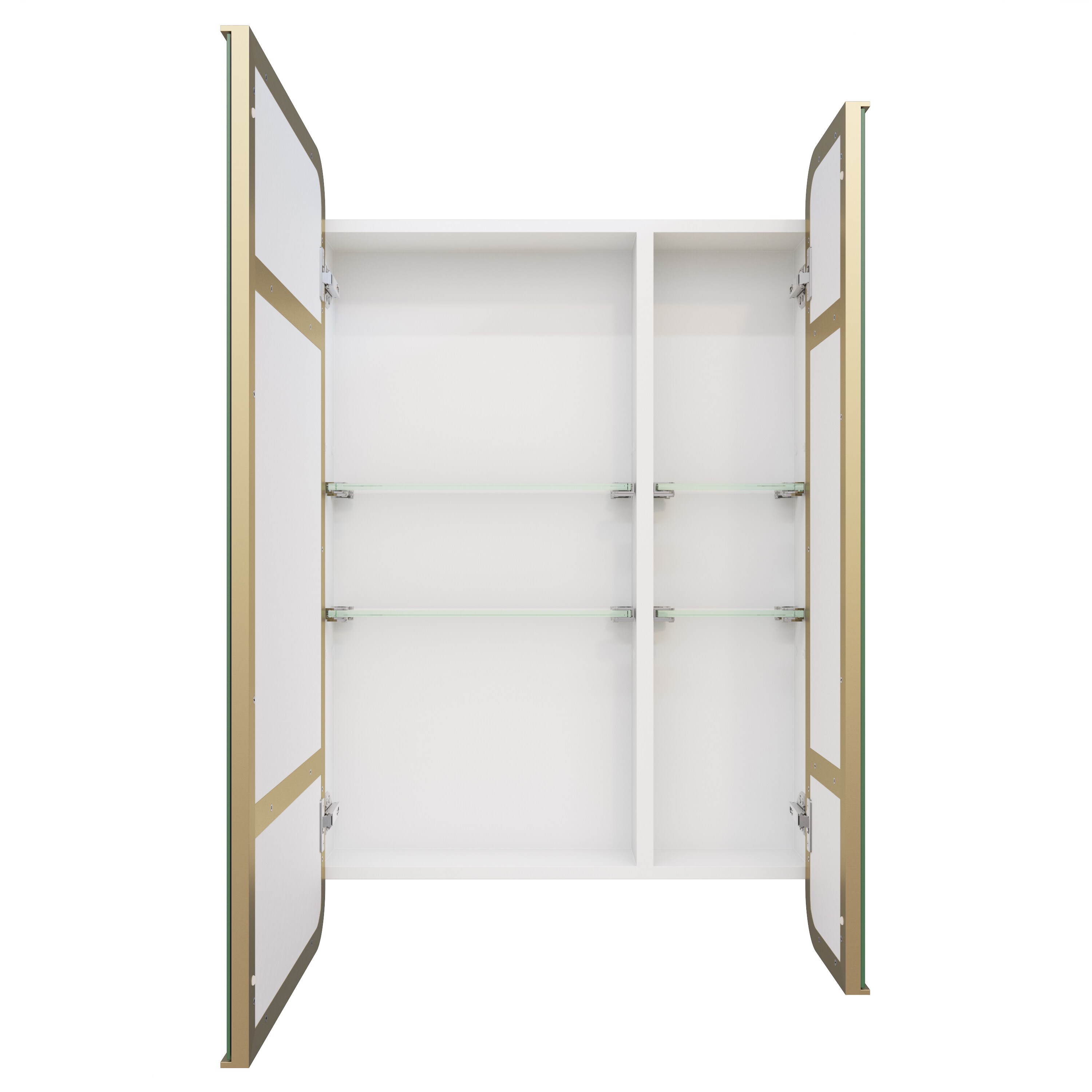 Glass Warehouse SC2-SQ-24X36-SB Bathroom-Medicine-Cabinets - View #9
