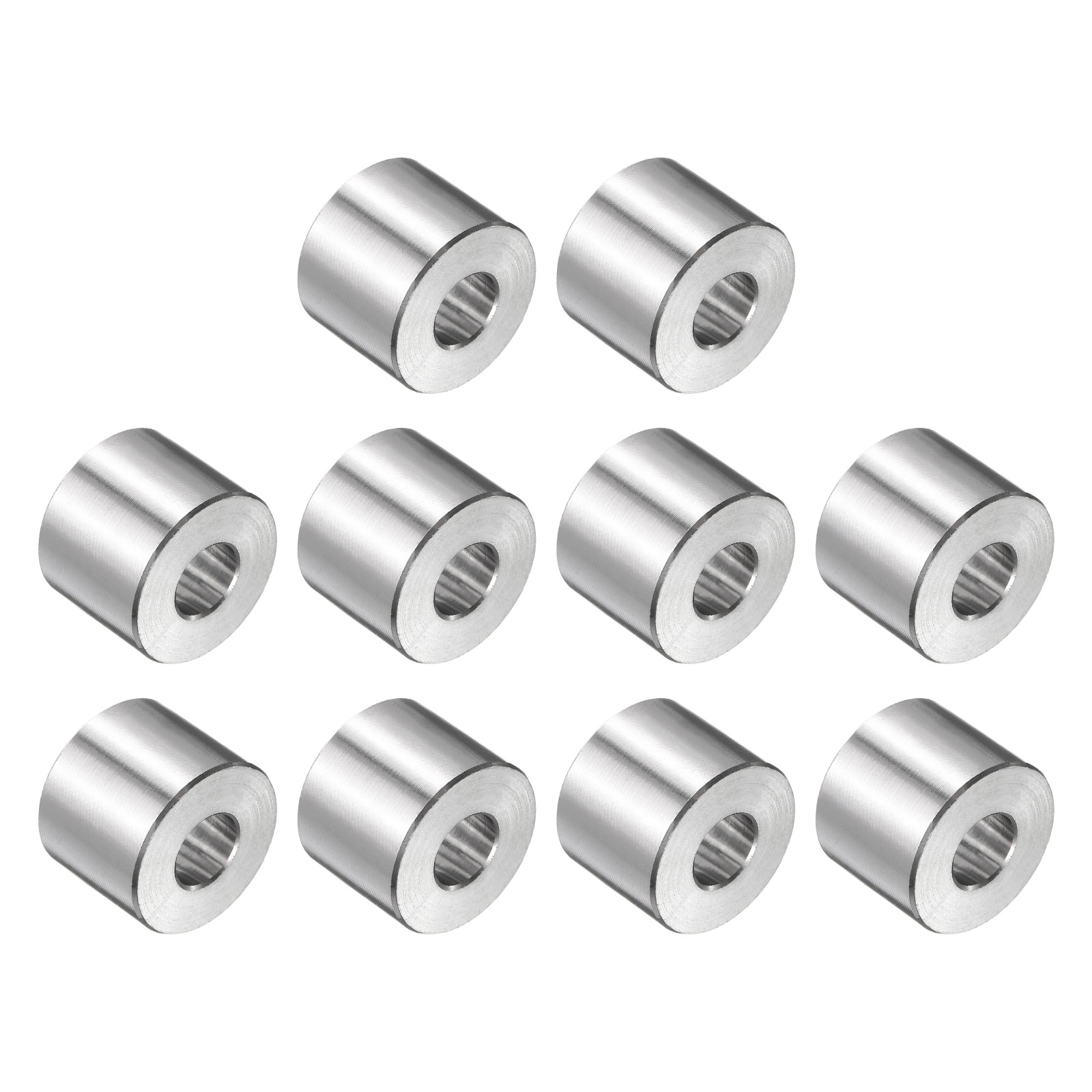 Unique Bargains 10pcs Stainless Steel Spacer 5/16-Inch Bore x 3/4-Inch OD x 1/2-Inch Length Screw Bushing Plain Finish Round Metal Spacer for M8 Screws Bolts and Rods