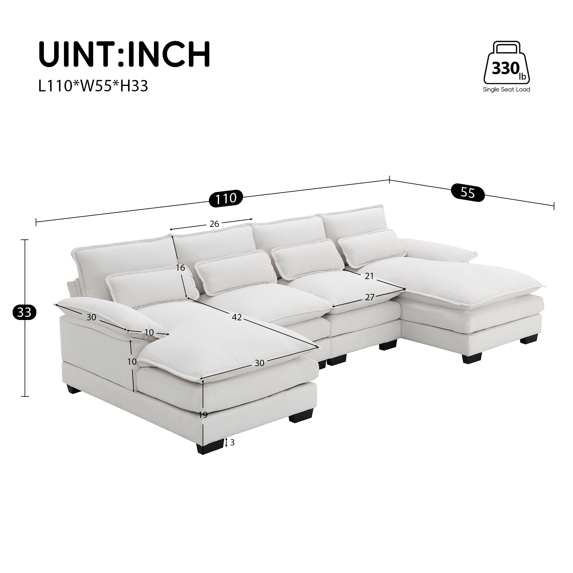 JIMSMAISON JMGTSO16W Sofas-Loveseats - View #7
