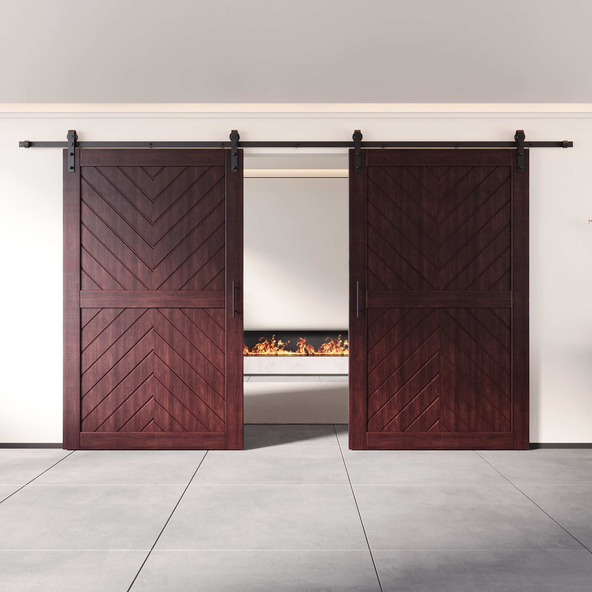 HOMACER YT2H216C-JT4-4880-RD Barn-Doors - View #8