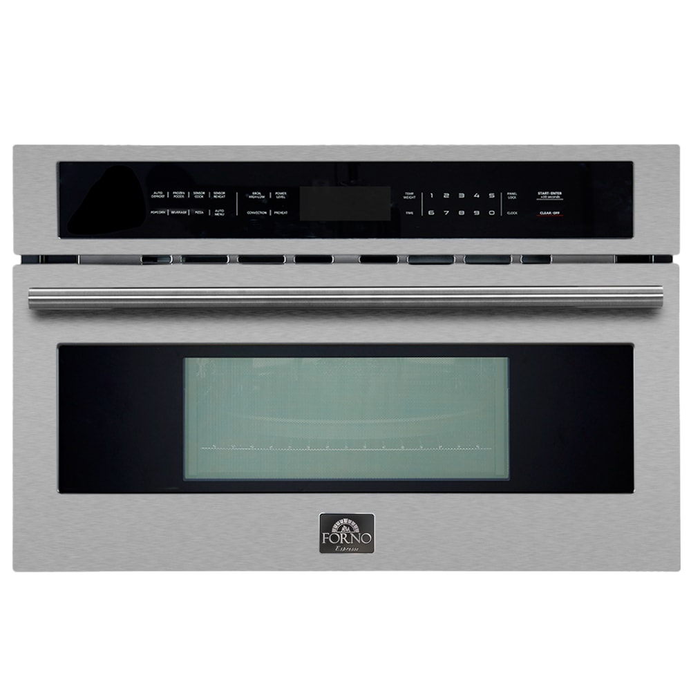 FORNO FMWDR3093-30 Oliena 1.6-cu ft 1000 -Watt 29.88-in Built-In Microwave with Sensor Cooking Controls ( Stainless Steel )