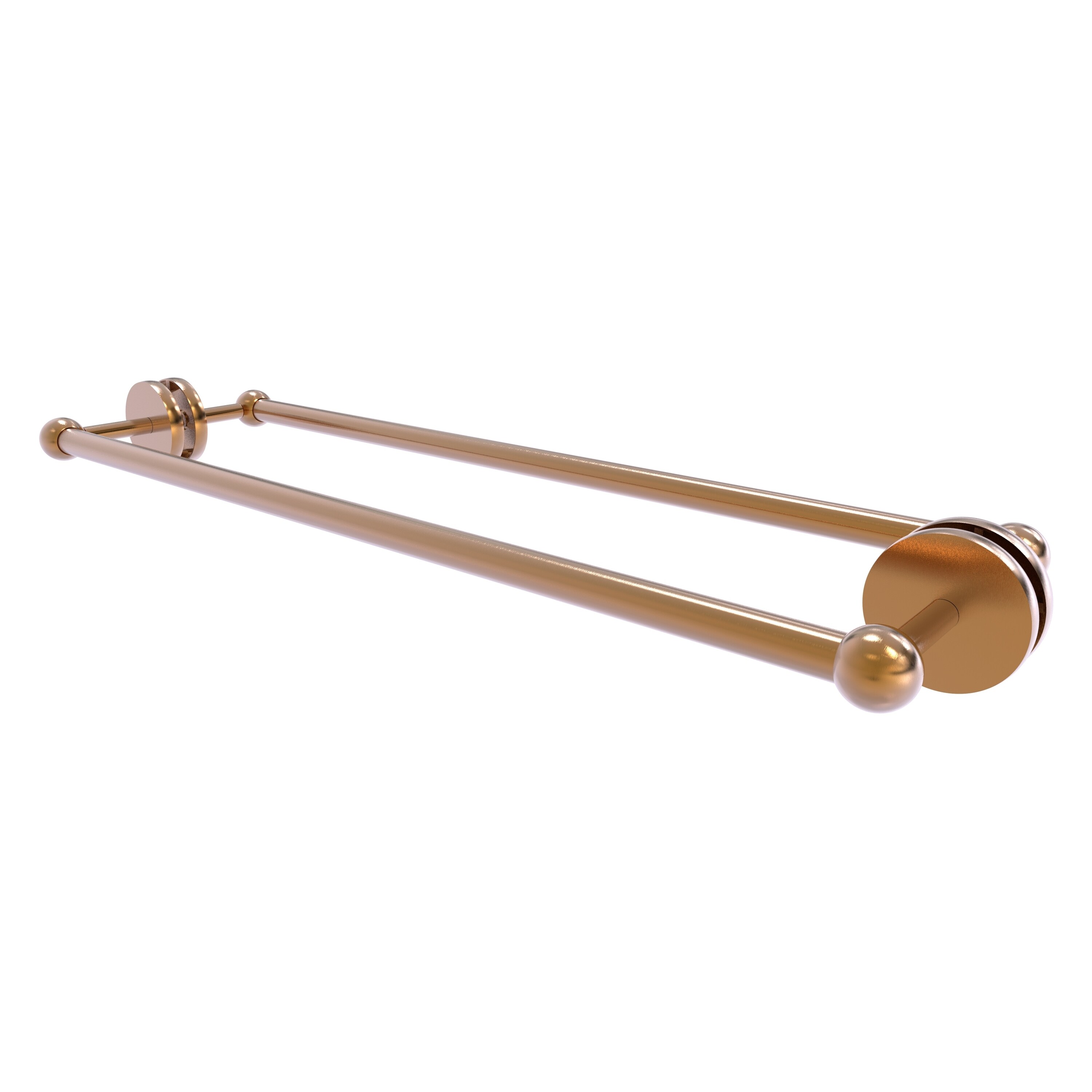 Allied Brass P1000-41-BB-24-BBR Prestige Skyline 24-in double Brushed Bronze Wall mount Double Towel Bar