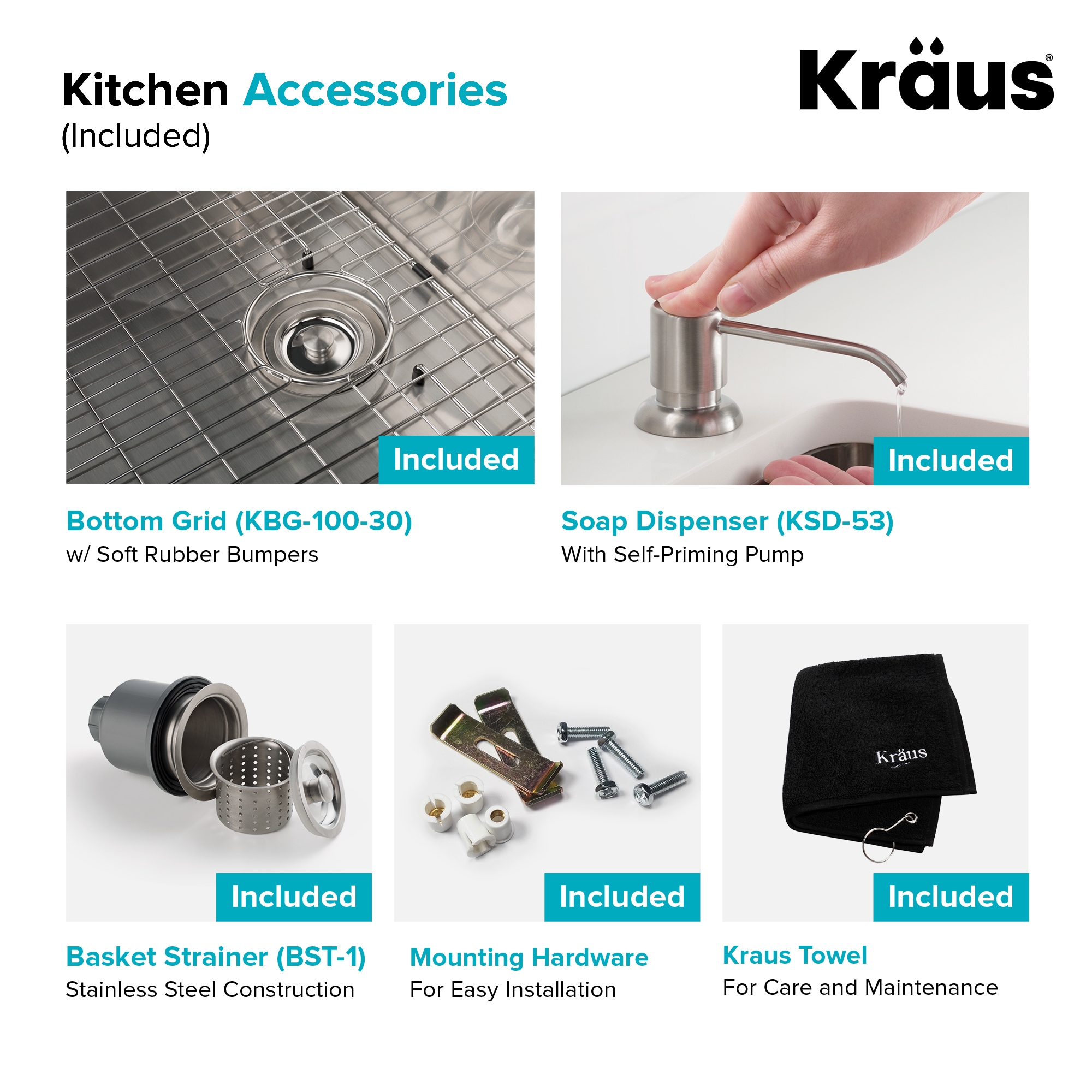 Kraus KHU100-30-1610-53SS Kitchen-Sinks - View #11