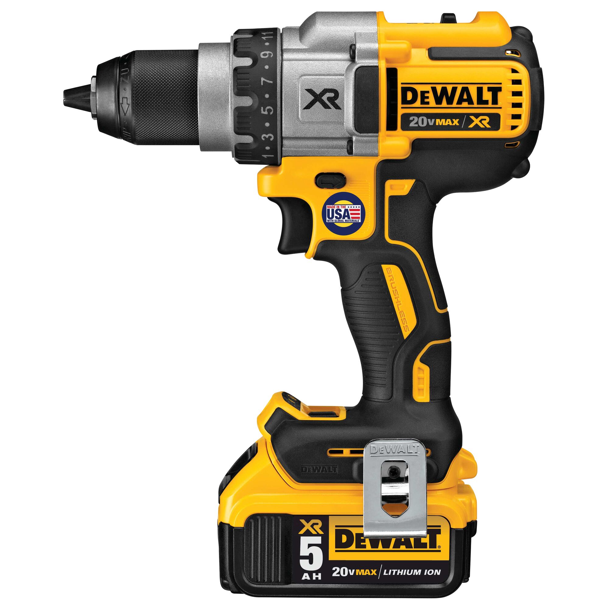 Kristus større skære DEWALT 20-volt Max 1/2-in Brushless Cordless Drill (2 Li-ion Batteries  Included and Charger Included) in the Drills department at Lowes.com