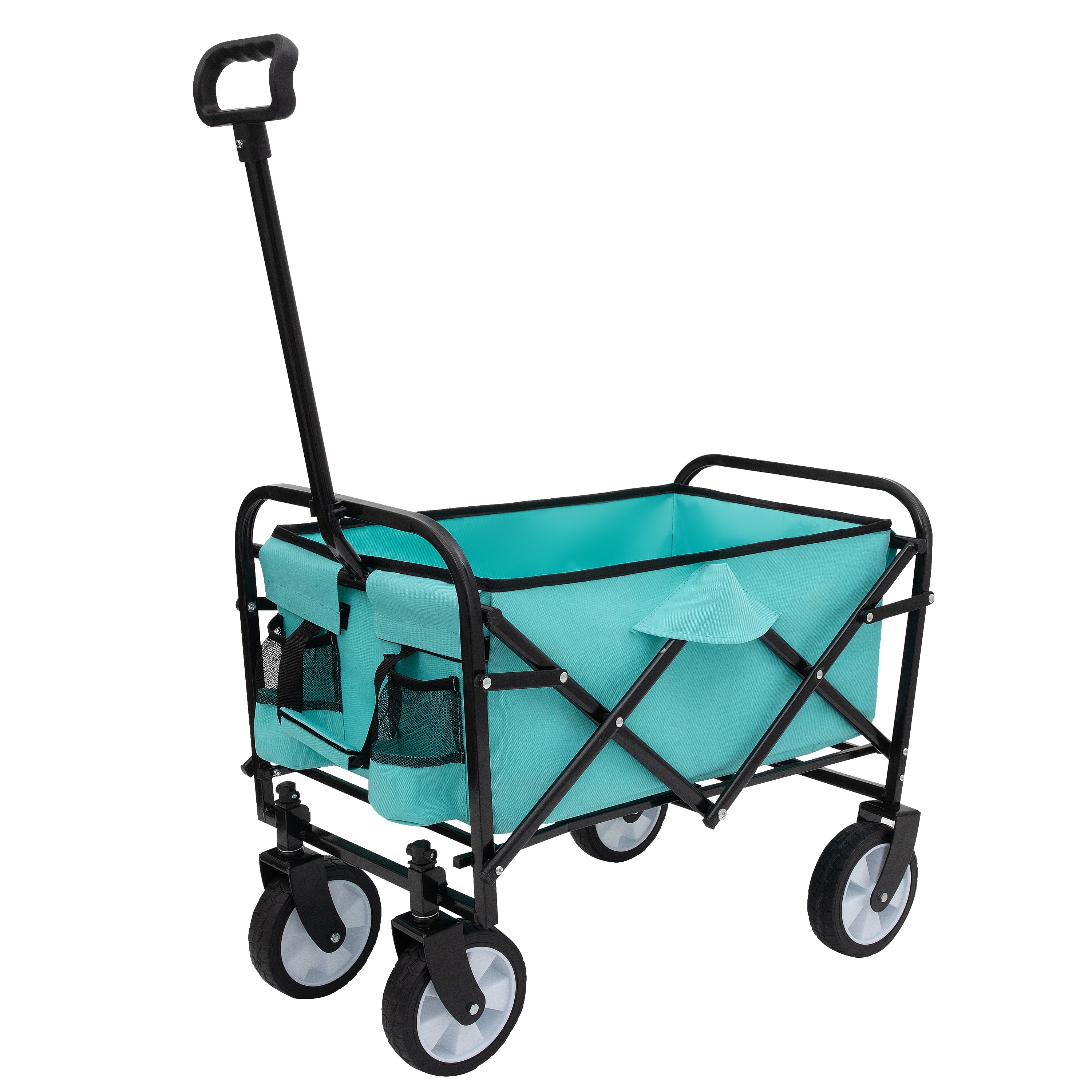 Maocao Hoom JLP210074 Foldable Wagon Cart 2.1-cu ft Steel Folding Yard Cart
