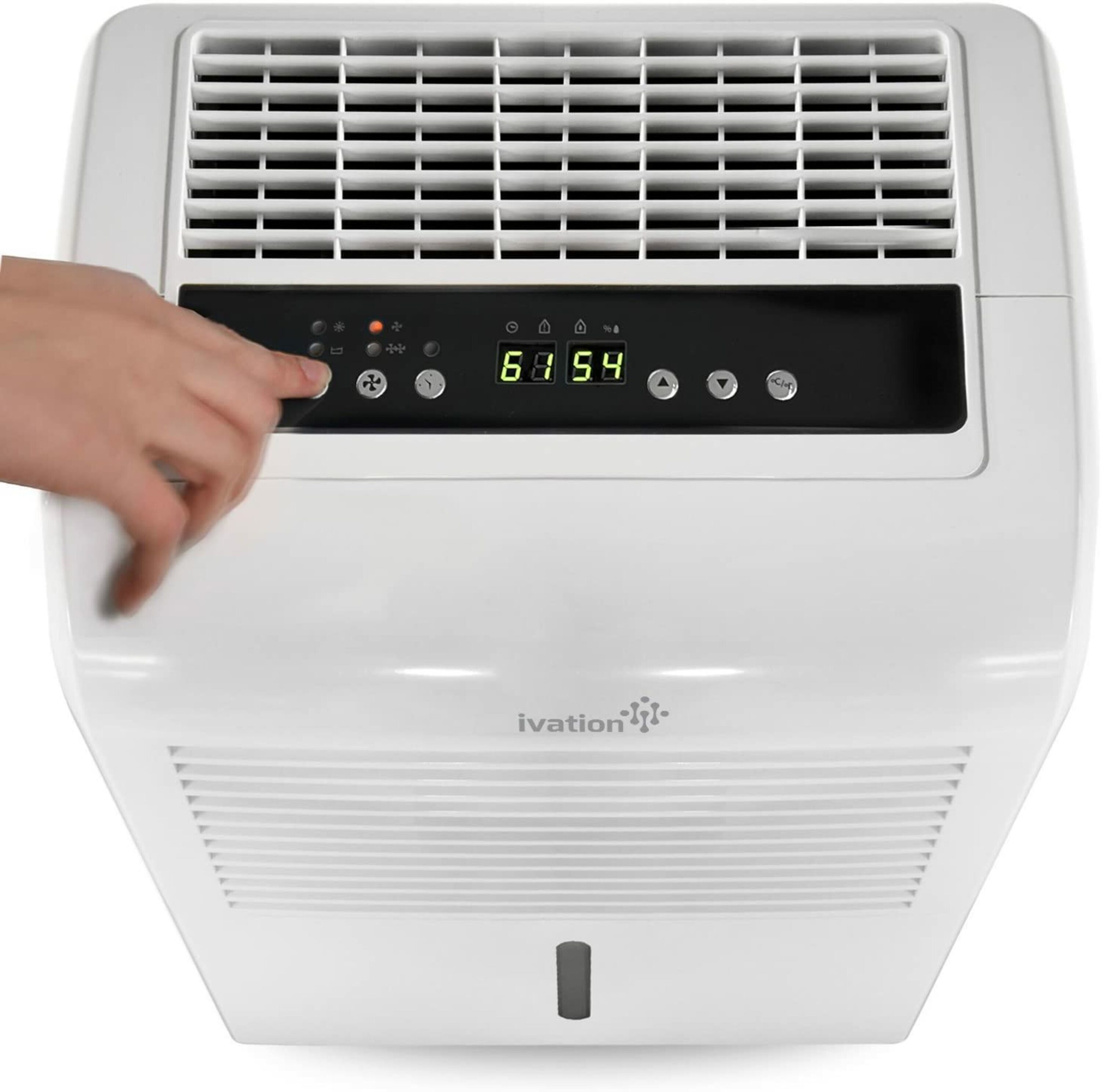 Ivation 50-Pint 2-Speed Dehumidifier ENERGY STAR (For Rooms 3001+ Sq Ft ...