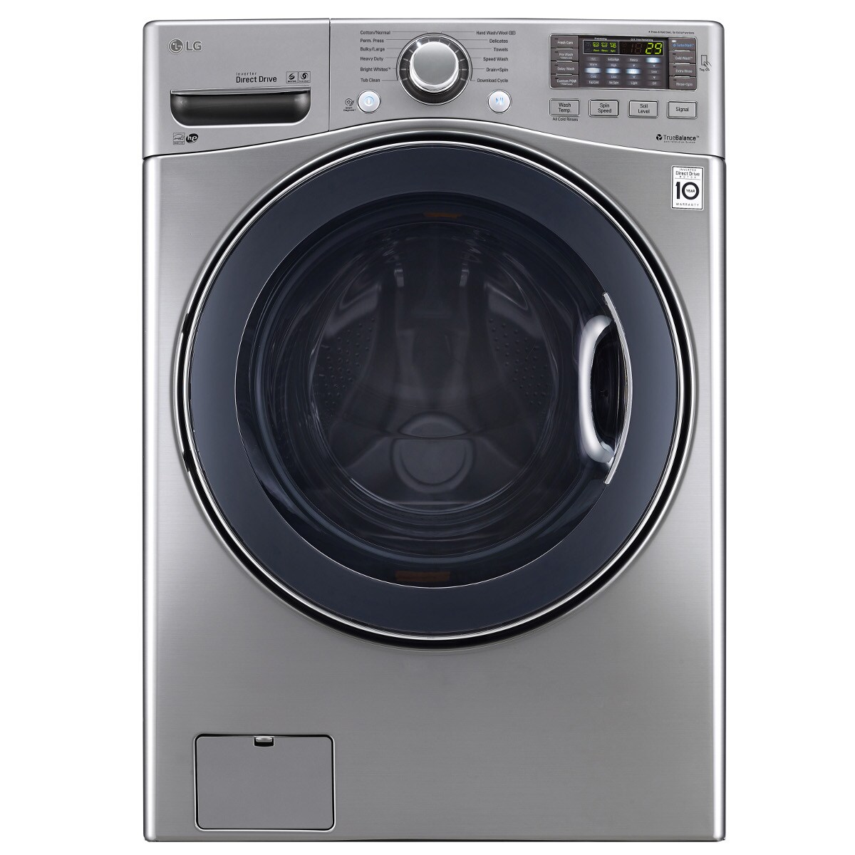 LG WM3575CV 4.5-cu ft High Efficiency Stackable Front-Load Washer (Graphite Steel) ENERGY STAR