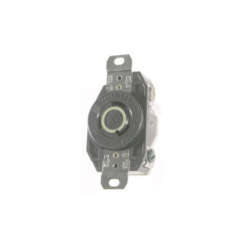 Leviton Leviton Industrial Grade Flush Mount Locking Receptacle Device ...