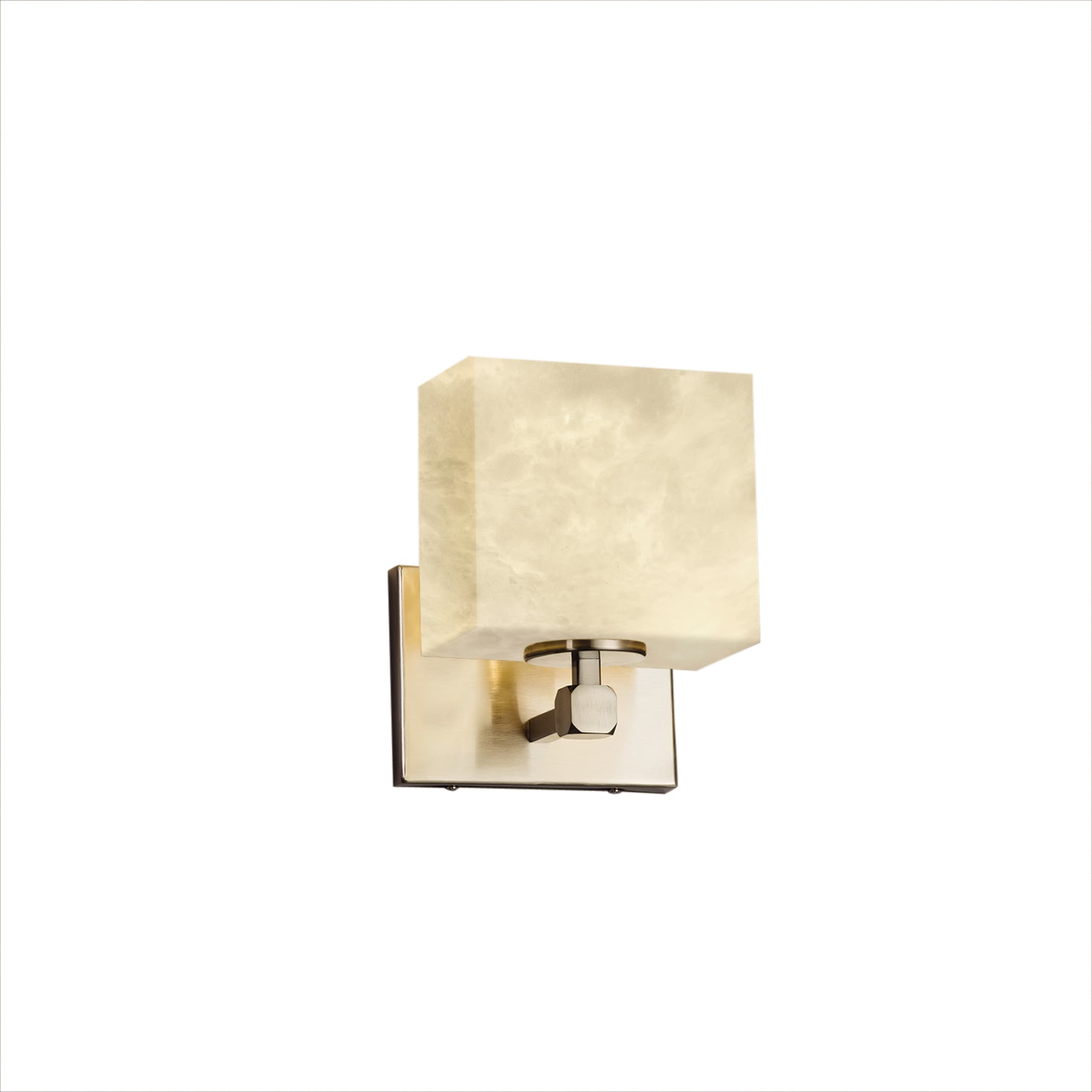 Justice Design Group CLD-8427-55-NC-LED1 Clouds 6-in W 1-Light Brushed Nickel Transitional LED Wall Sconce