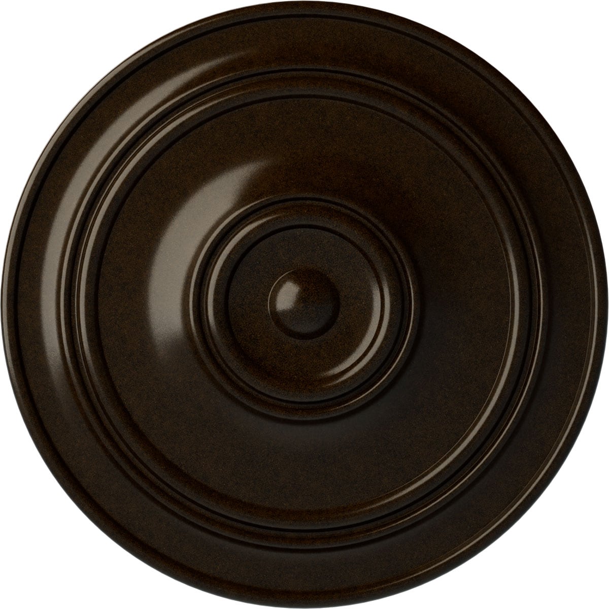 Ekena Millwork CM40CLBZS Small Classic 40.25-in W x 40.25-in L Painted Bronze Polyurethane Whole Ceiling Medallion