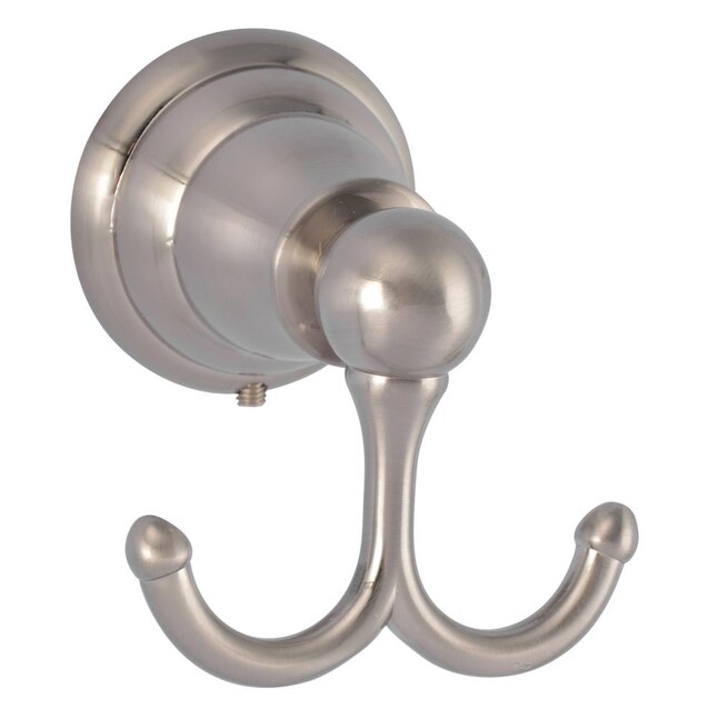 Barclay Sherlene Double Hook Satin Nickel Towel Hook Barclay Sherlene Double Hook Satin Nickel Towel Hook