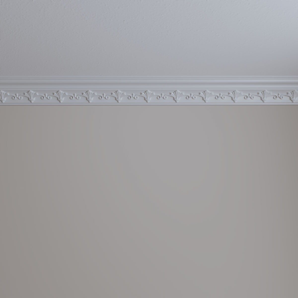 Roberts White Polyurethane Decorative Crown Moulding 94.5"