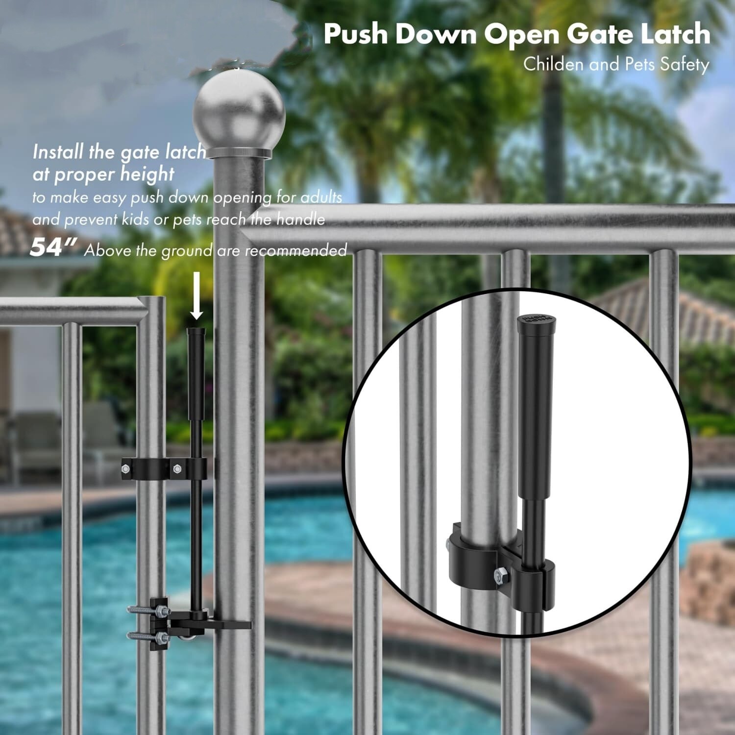 Angel Sar L2ZQYA731HGH18 Gate-Hardware - View #4