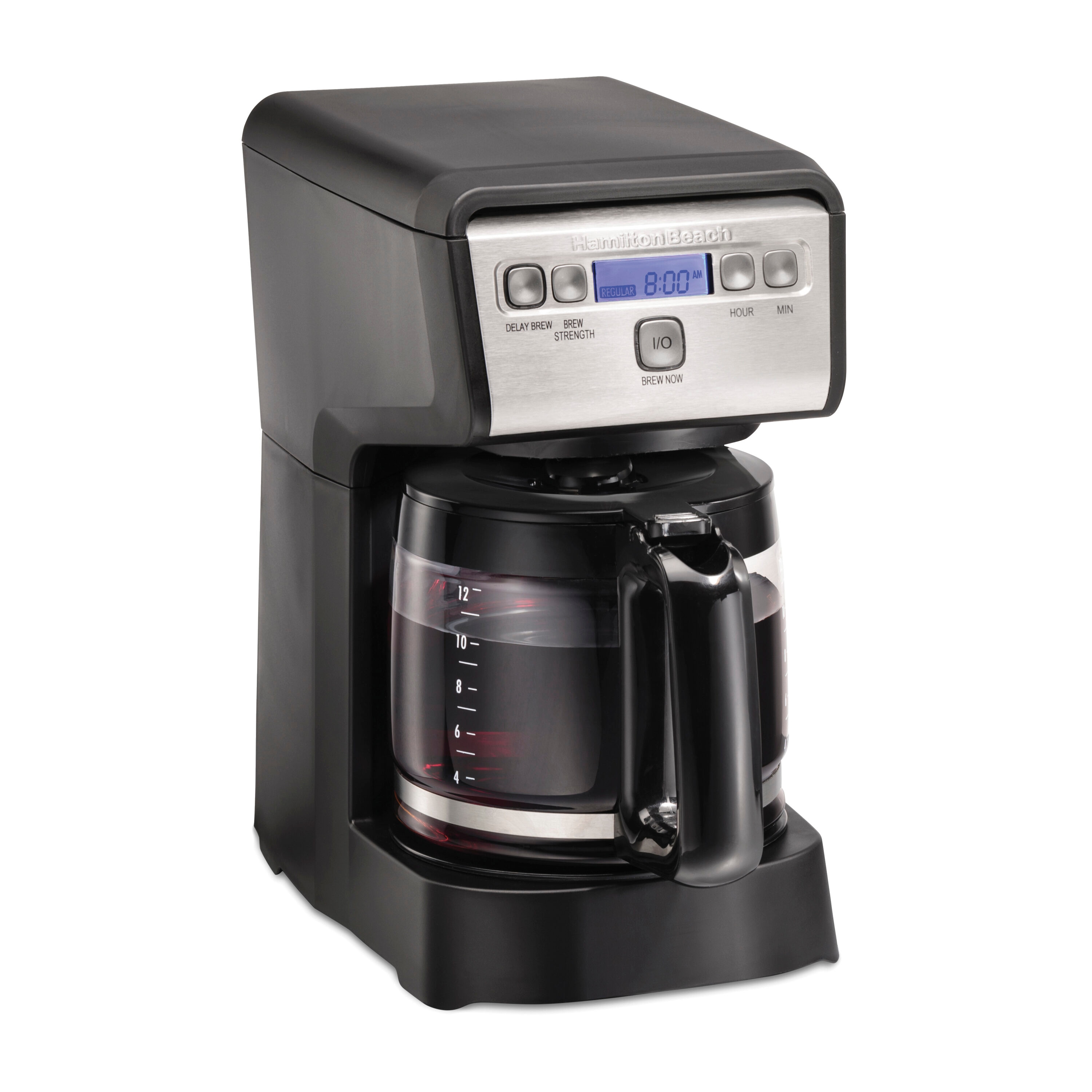 Hamilton Beach 12 Cup Black and Stainless Steel Programmable Coffee Maker