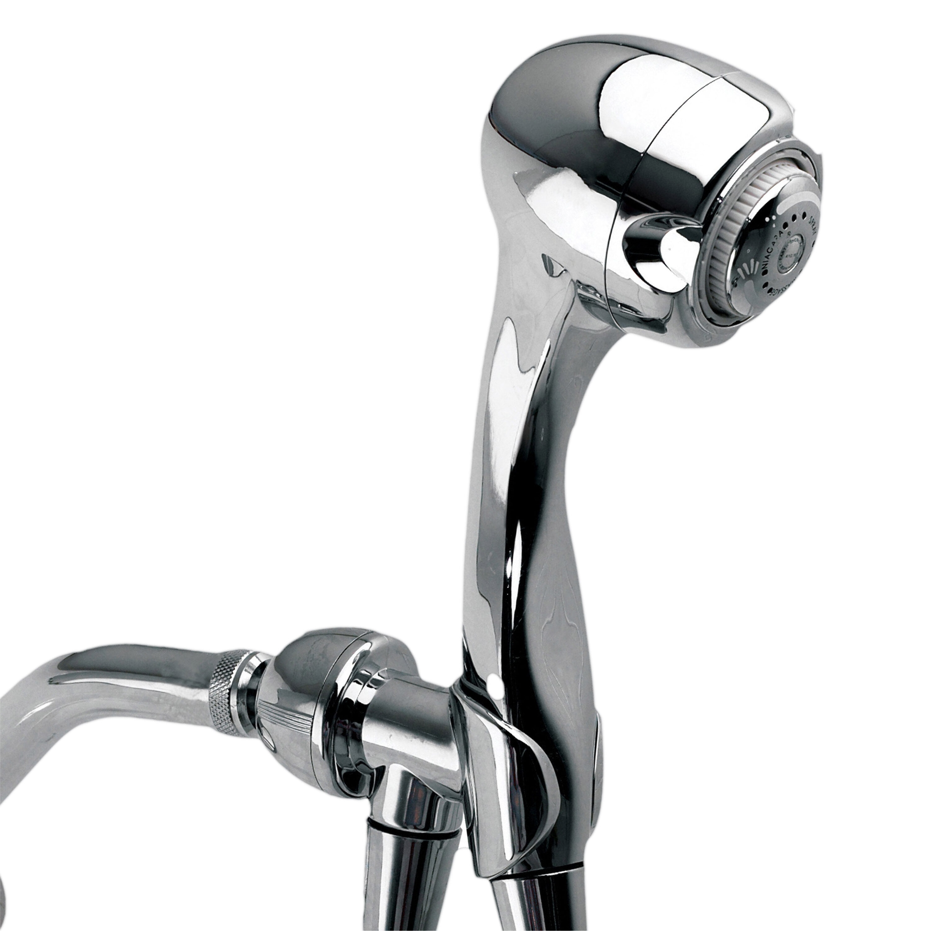 Niagara Conservation N2935CH-1PK Earth 3-Settings Chrome 2.75-in Round Handheld High Pressure Shower Head 2-GPM