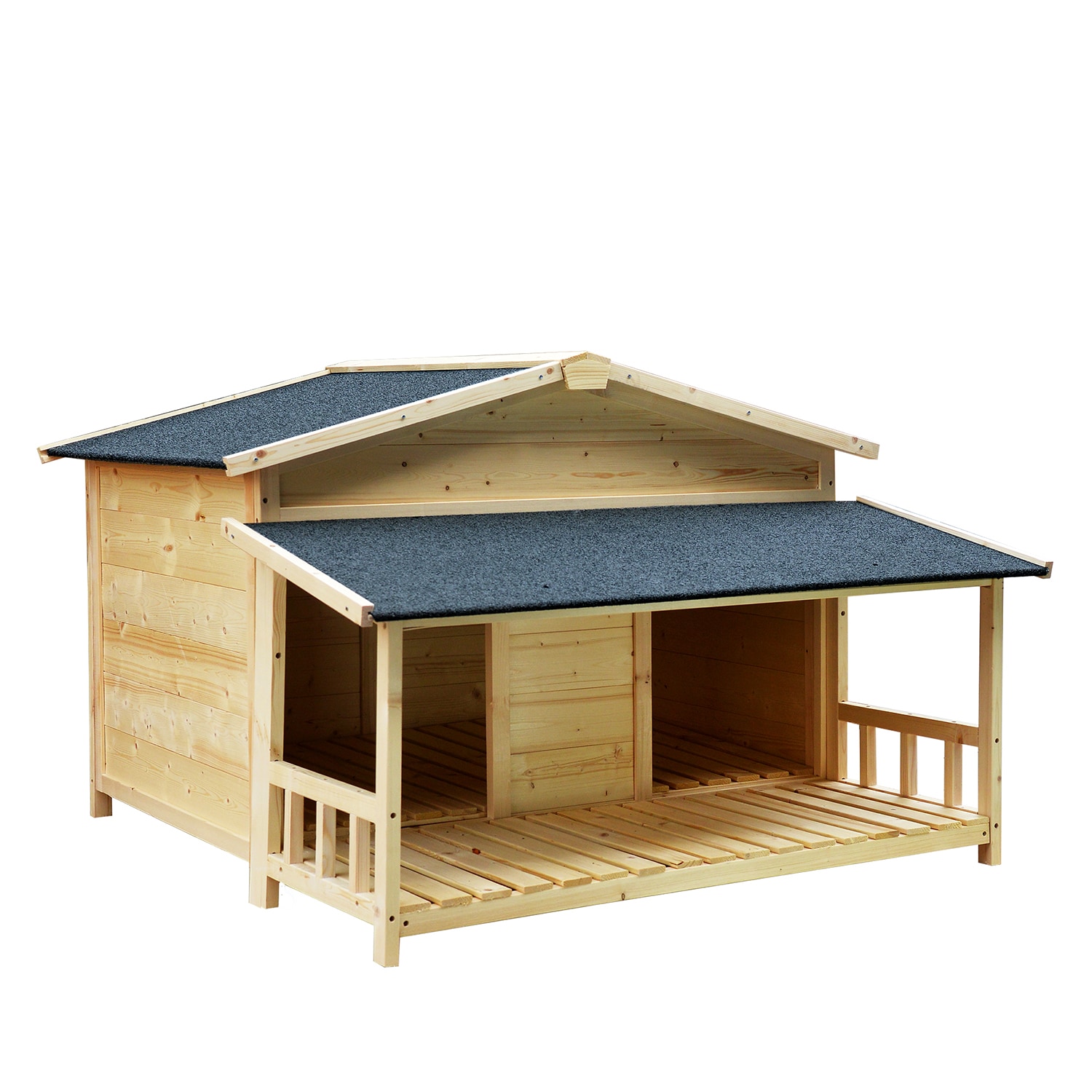Mondawe MD-JJ37504 Brown Wood Rabbit hutch
