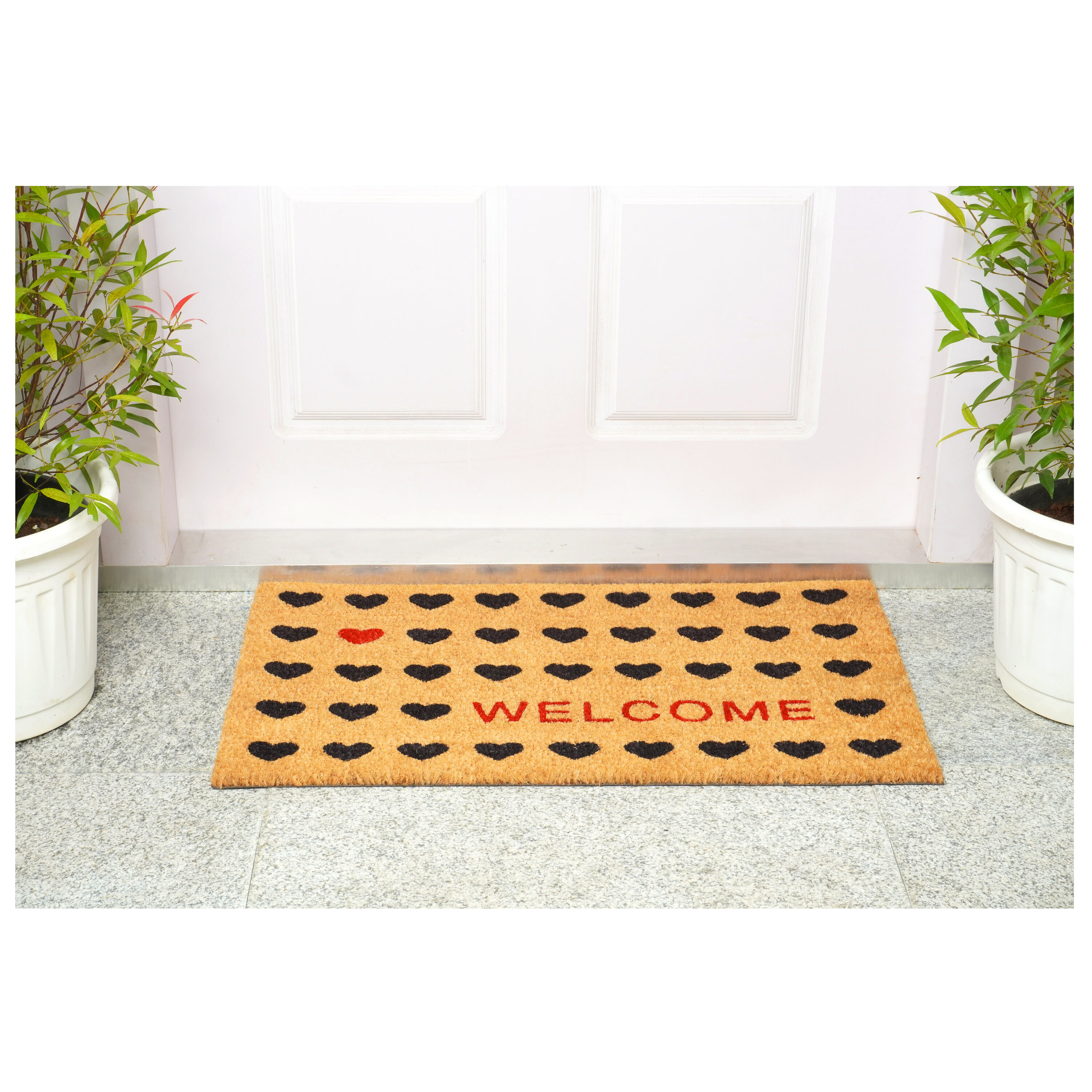 Eco-Friendly Coir Rectangular Welcome Outdoor Doormat