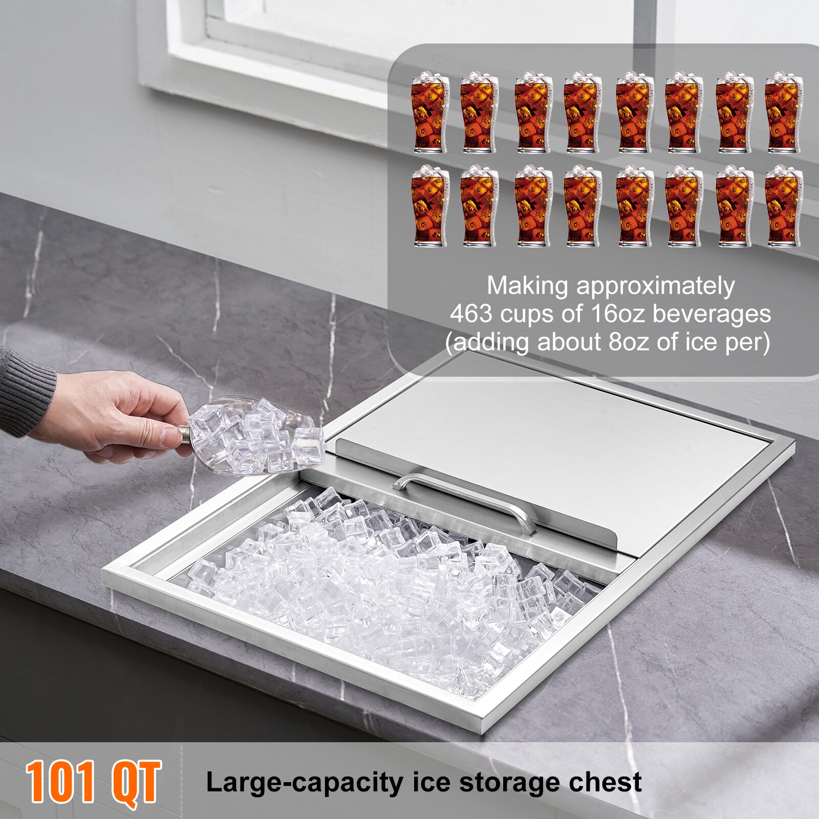 VEVOR JG18X27X210000001V0 Ice-Buckets - View #3