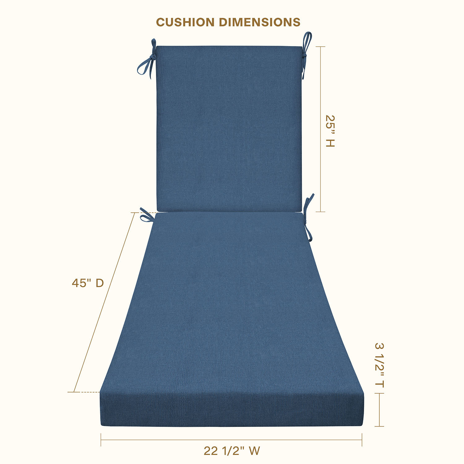 Style Selections 21403S-101A140 Patio-Furniture-Cushions - View #5