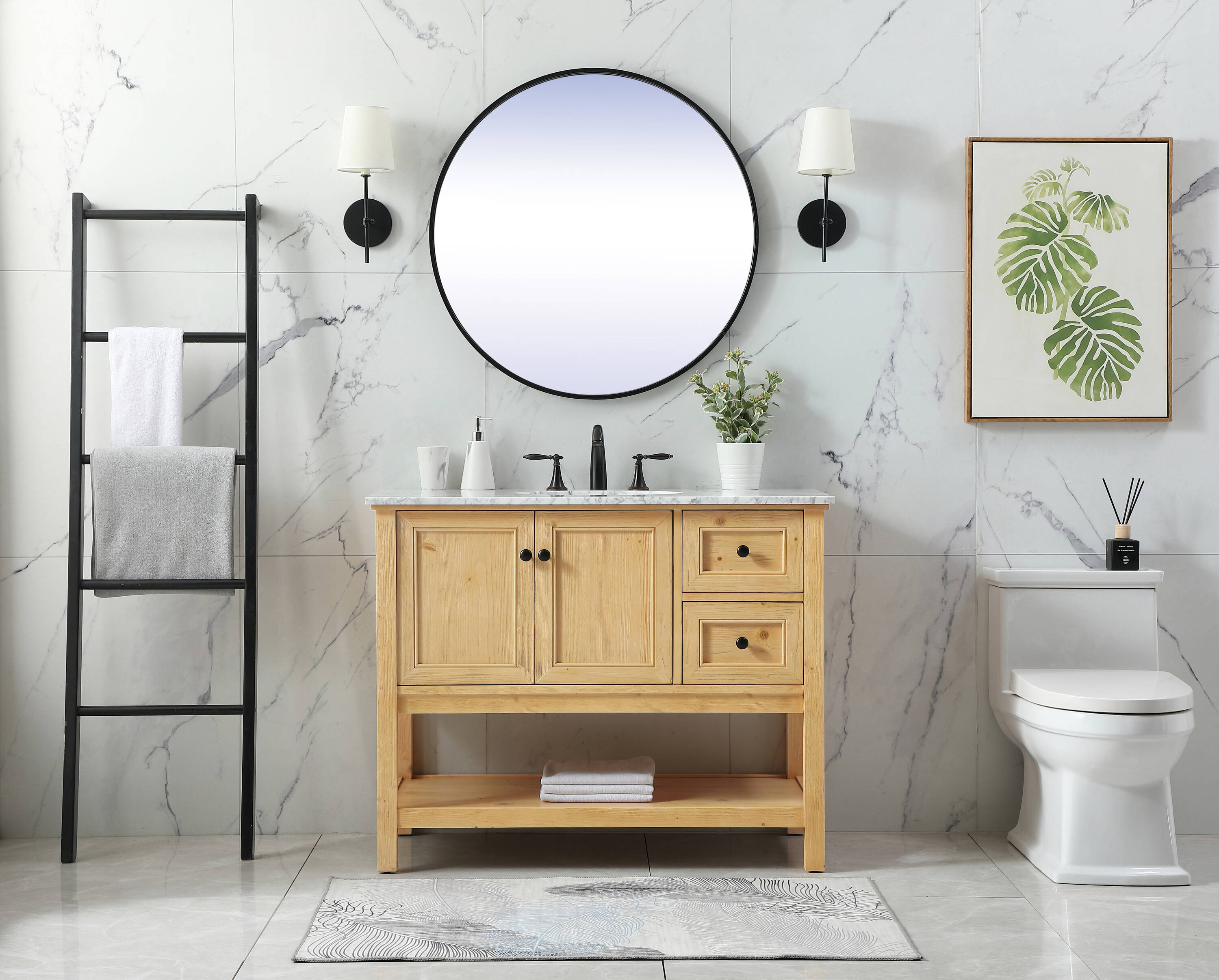 Elegant Decor HF81126NW Bath-Vanity-Combo - View #5