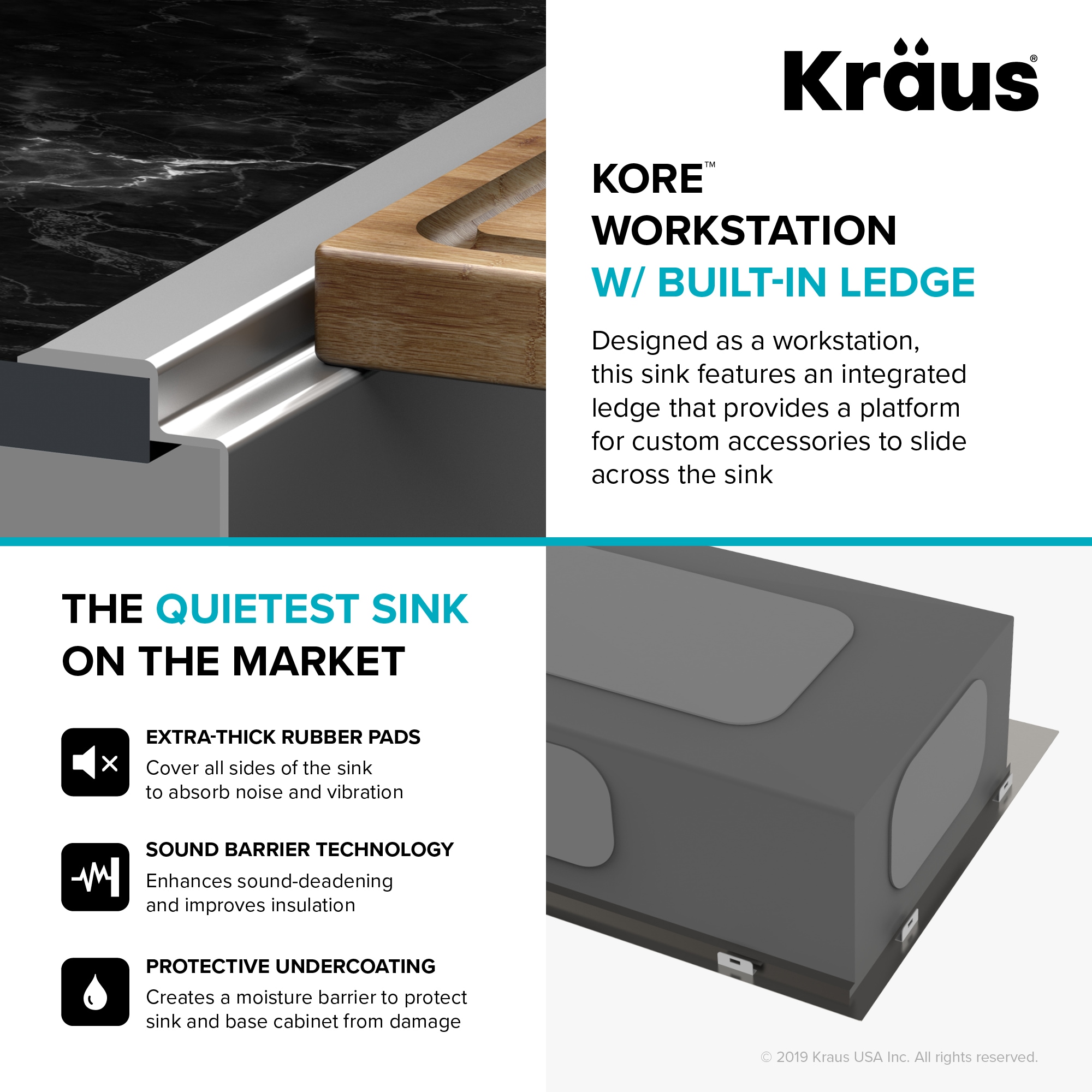 Kraus KWT310-33 Kitchen-Sinks - View #8
