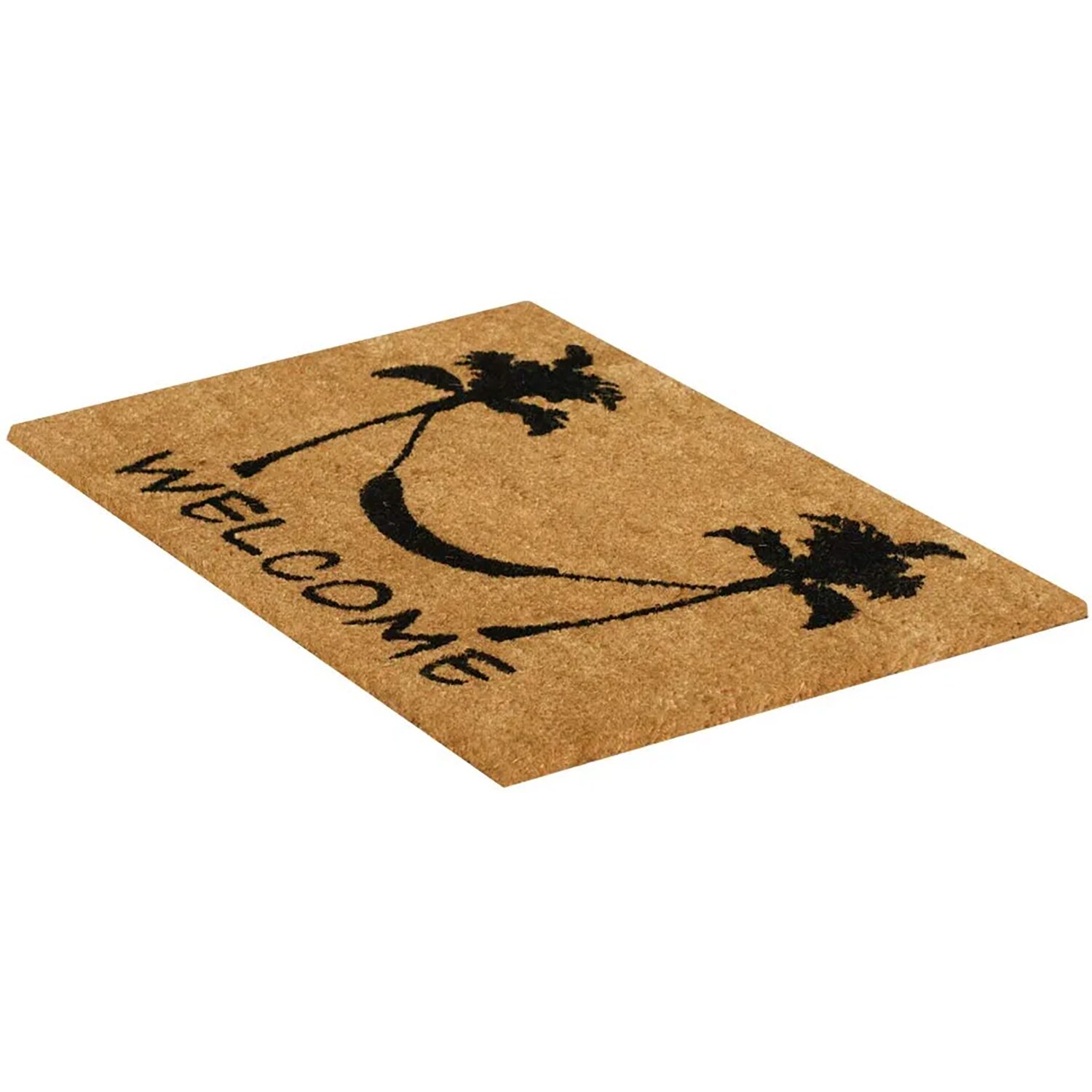 Rubber-Cal 2-ft x 3-ft Brown Rectangular Indoor or Outdoor Summer Door Mat  in the Mats department at