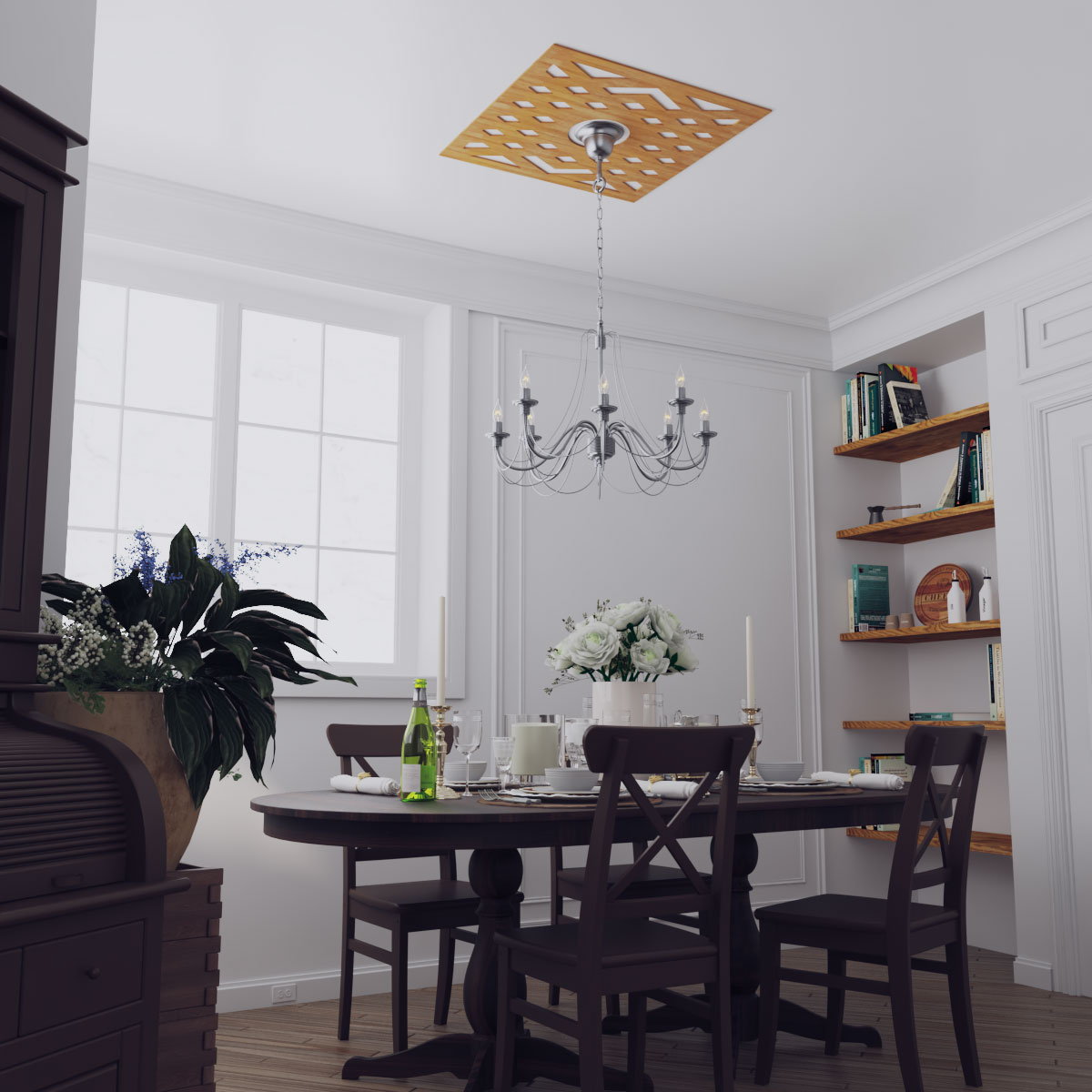 Ekena Millwork CMWP18X18X0250CHCH Ceiling-Medallions - View #12