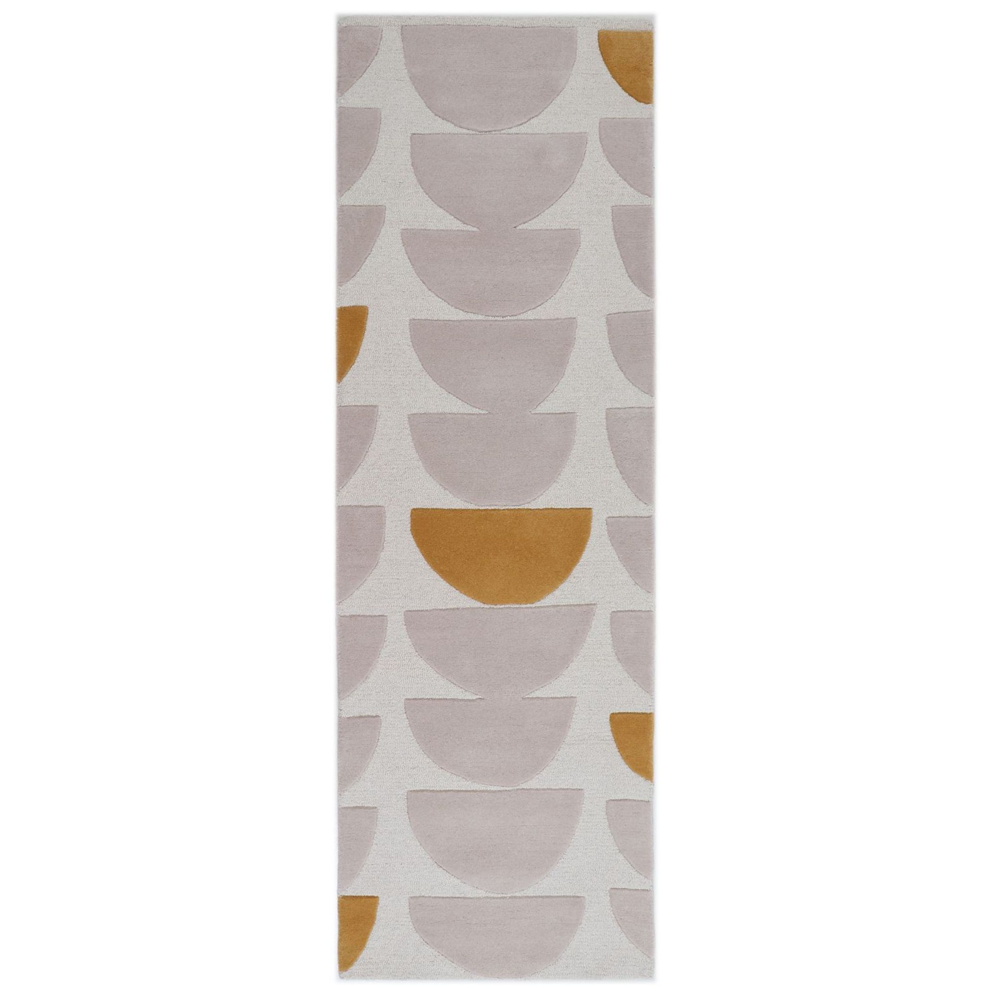 Zig Zag 12342533 Sintra Wool Gold Indoor Geometric Runner Rug