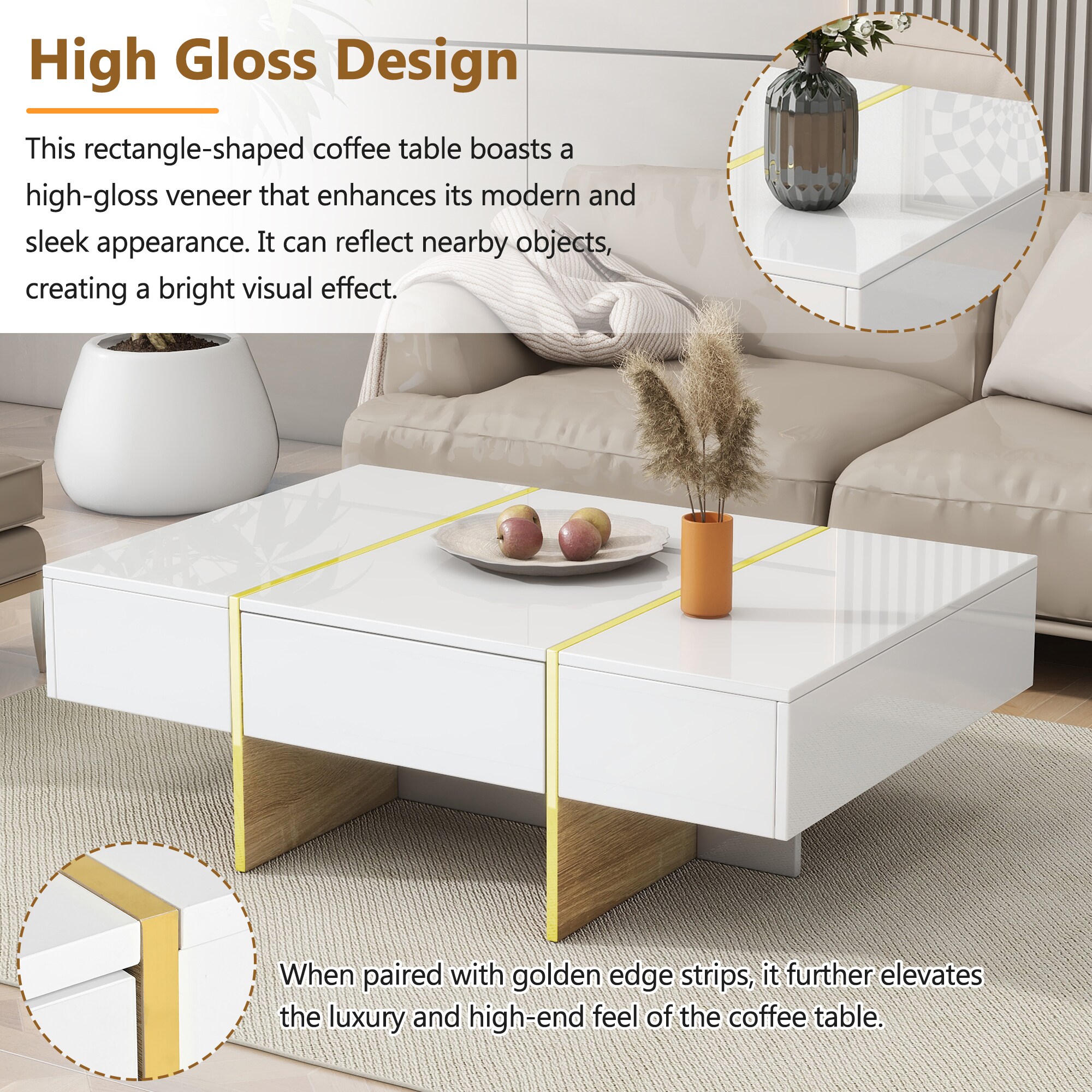 ModernLuxe N721P180693K Coffee-Tables - View #3