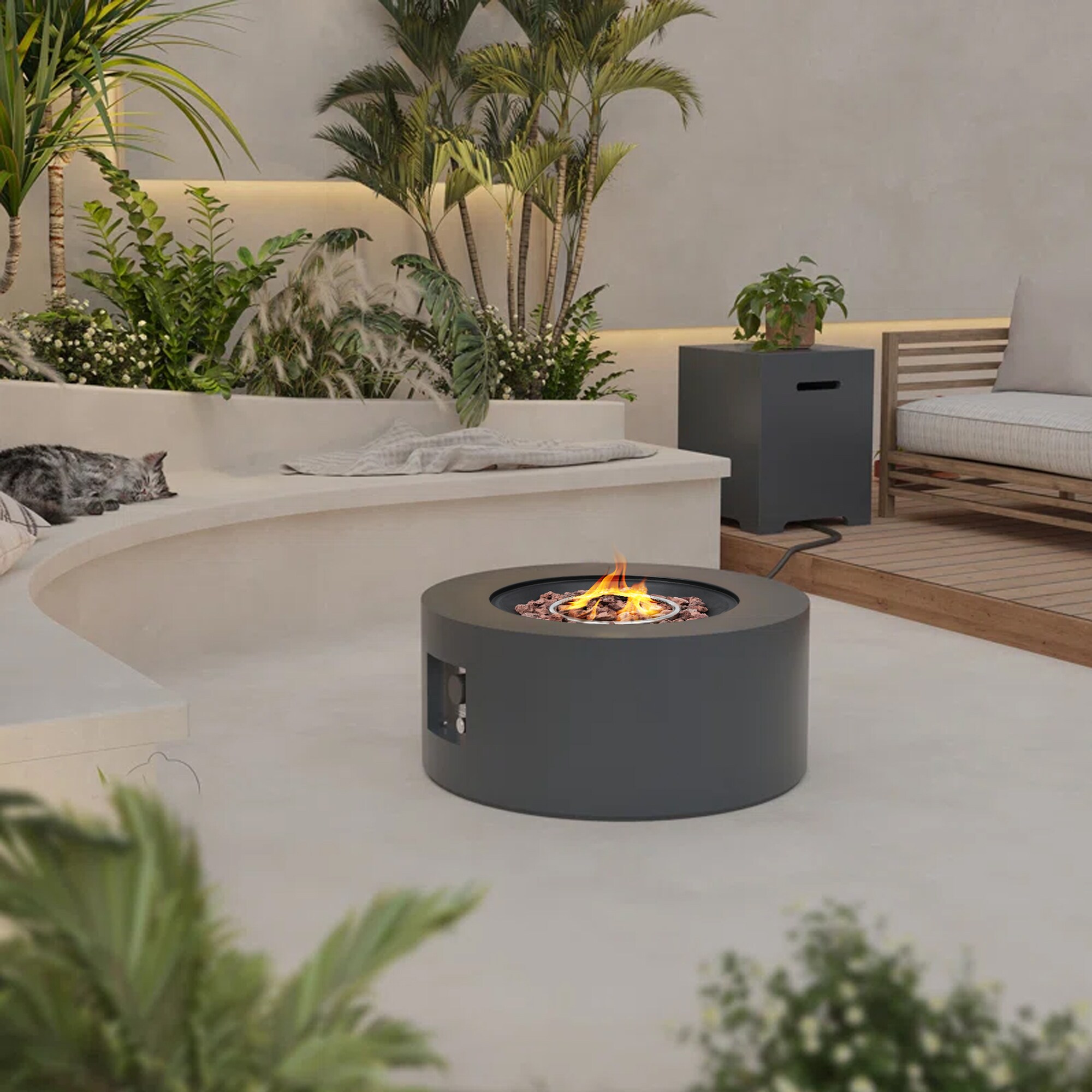 Patio Watcher 28T-YX-DGRAY-T Outdoor-Gas-Firepits - View #2