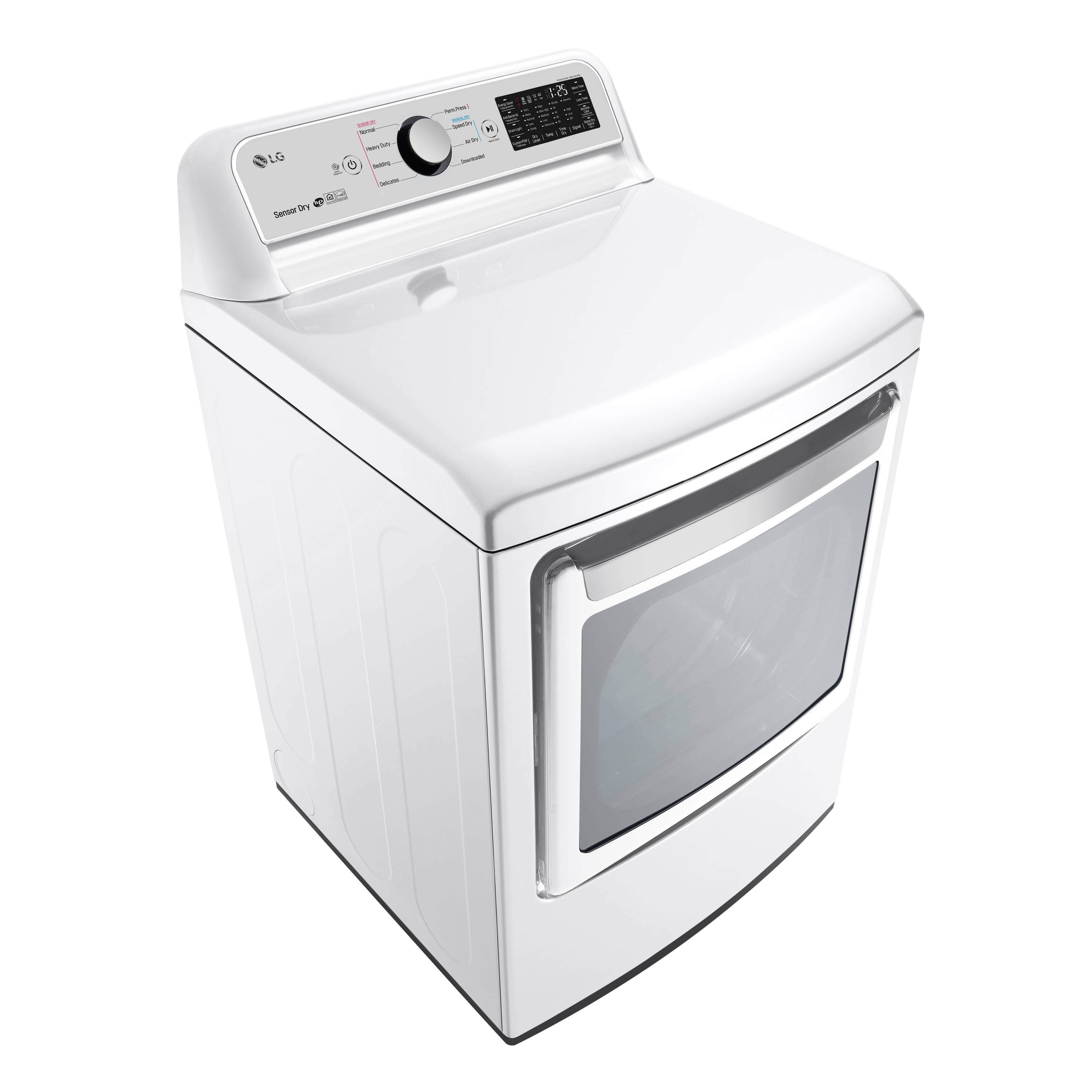 LG LG 7.3 Cu. ft. Ultra Large Capacity Smart Wi-Fi Enabled Rear Control Electric Dryer with EasyLoad Door - 7'10 x 10'10 - White