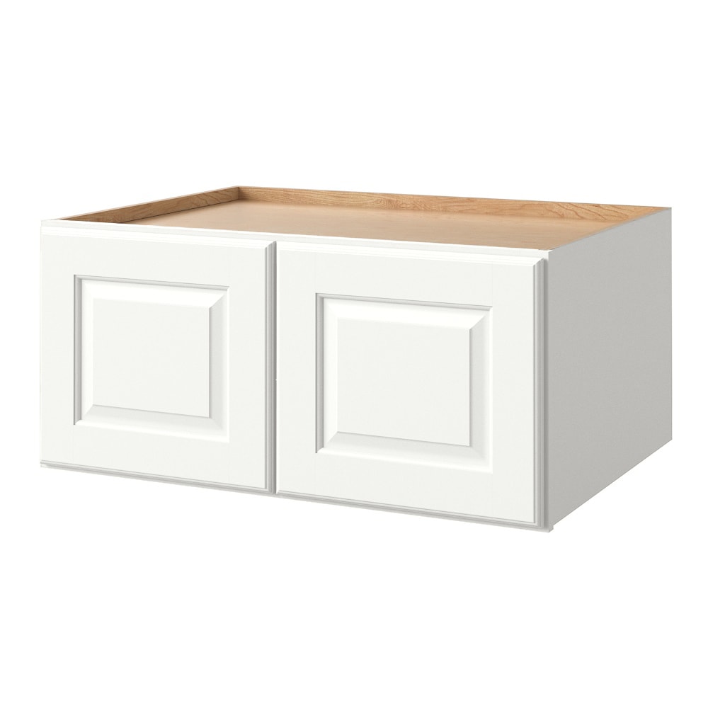 allen + roth Tilson 30-in W x 15.125-in H x 24-in D Linen Wall Fully Assembled Cabinet (Raised Panel Square Door Style)