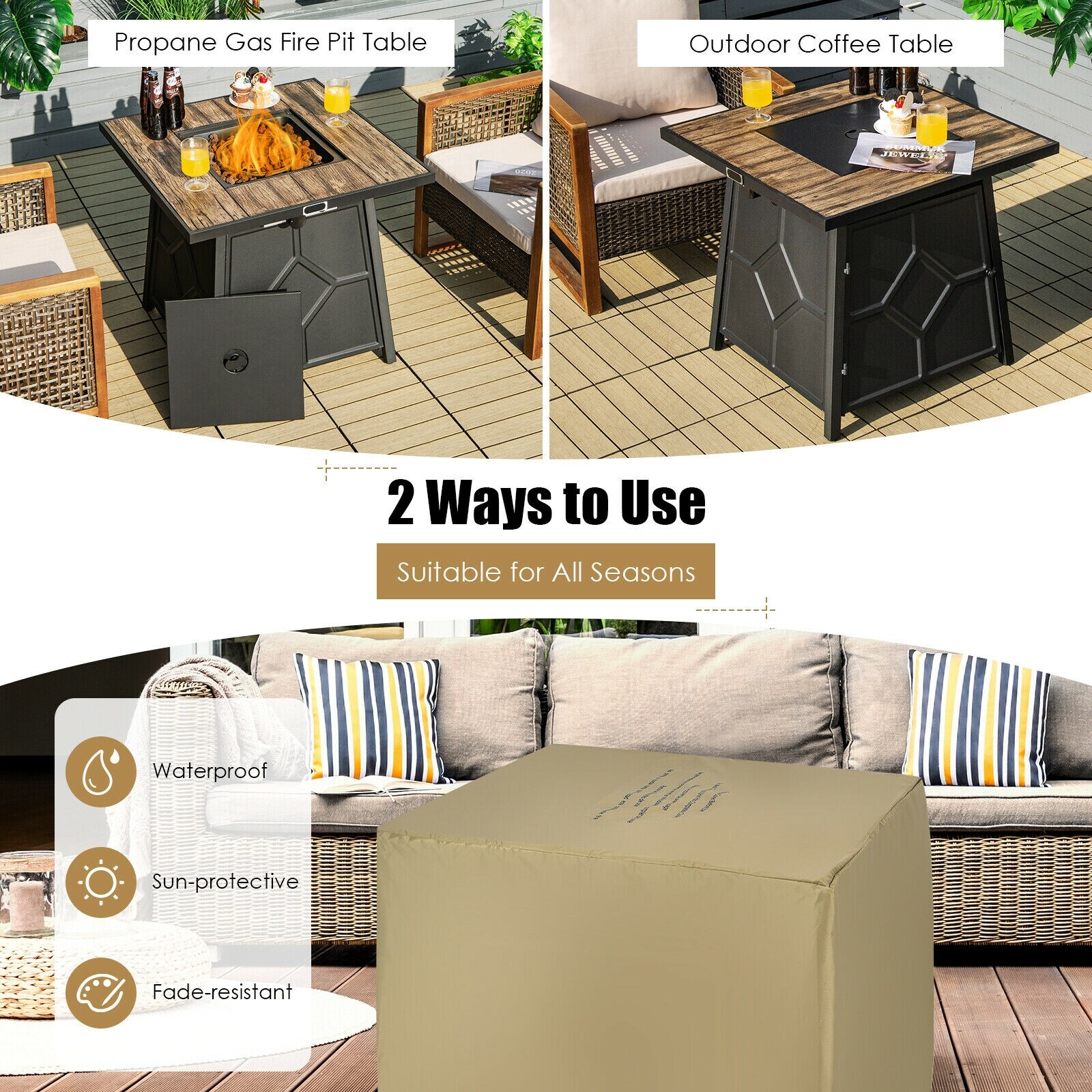 Slickblue D-CO-32401PN Outdoor-Gas-Firepits - View #5