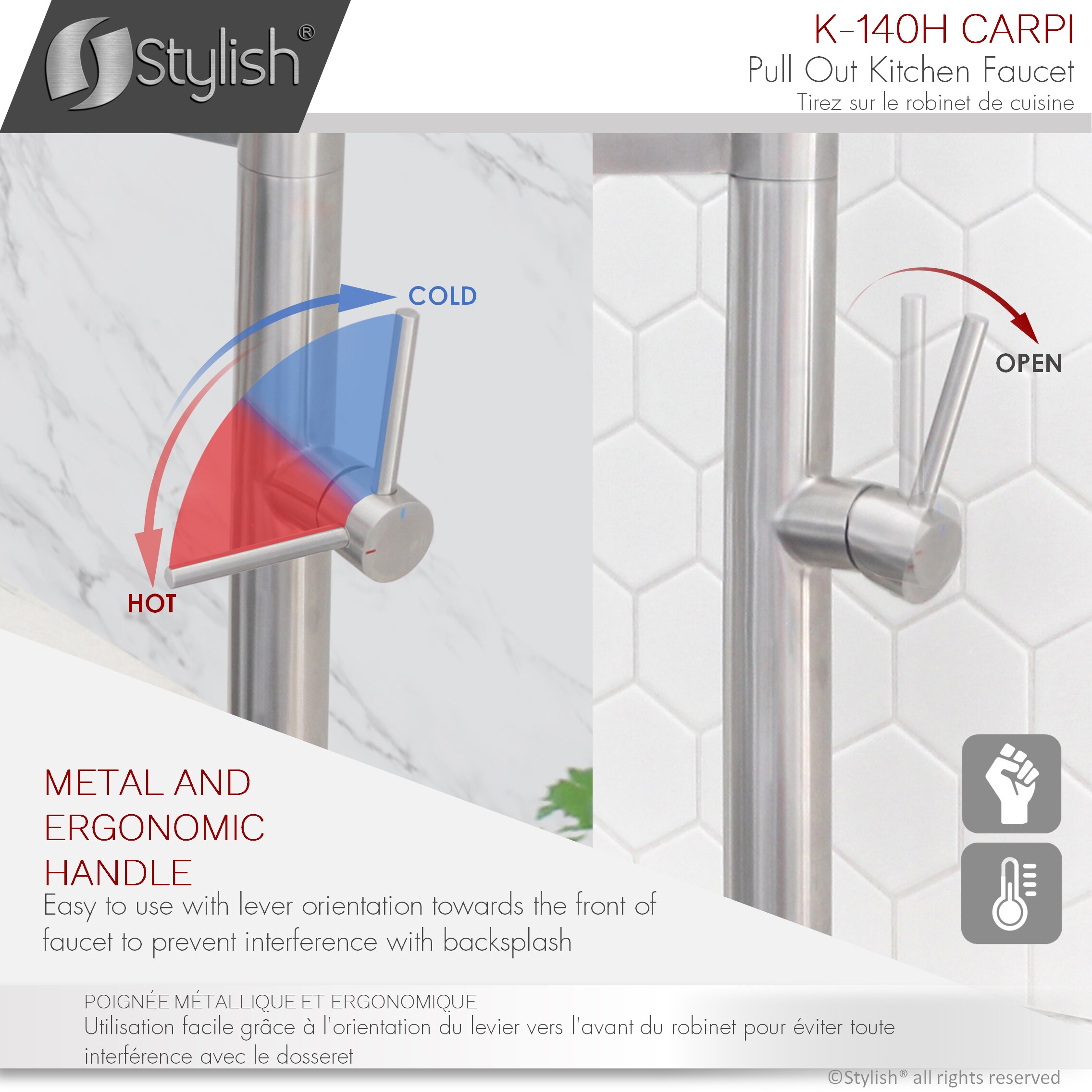Stylish K-140H Kitchen-Faucets - View #8