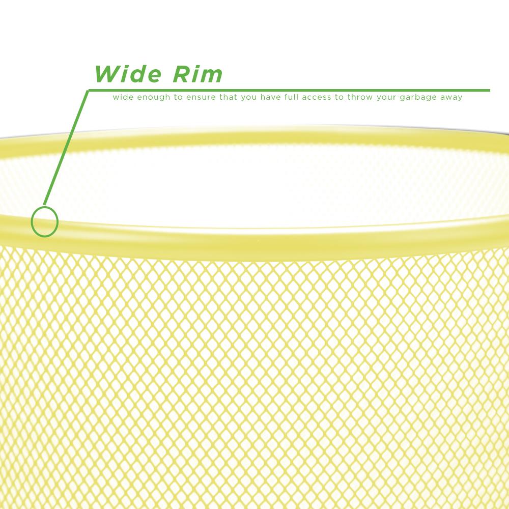 Mind Reader 1CIRGA-YLW wastebaskets - View #3