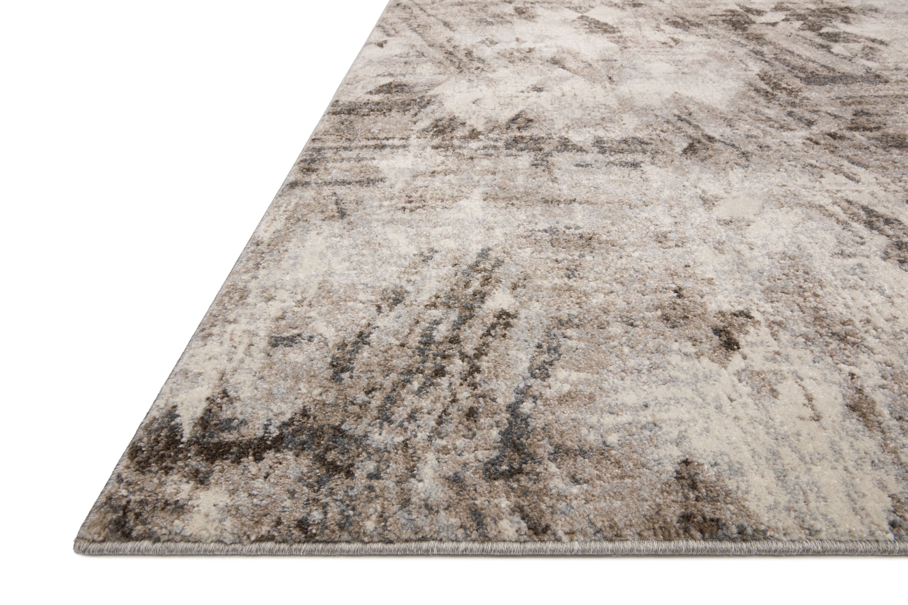 Austen Abstract Natural Mocha Synthetic Area Rug 11'-2" x 15'