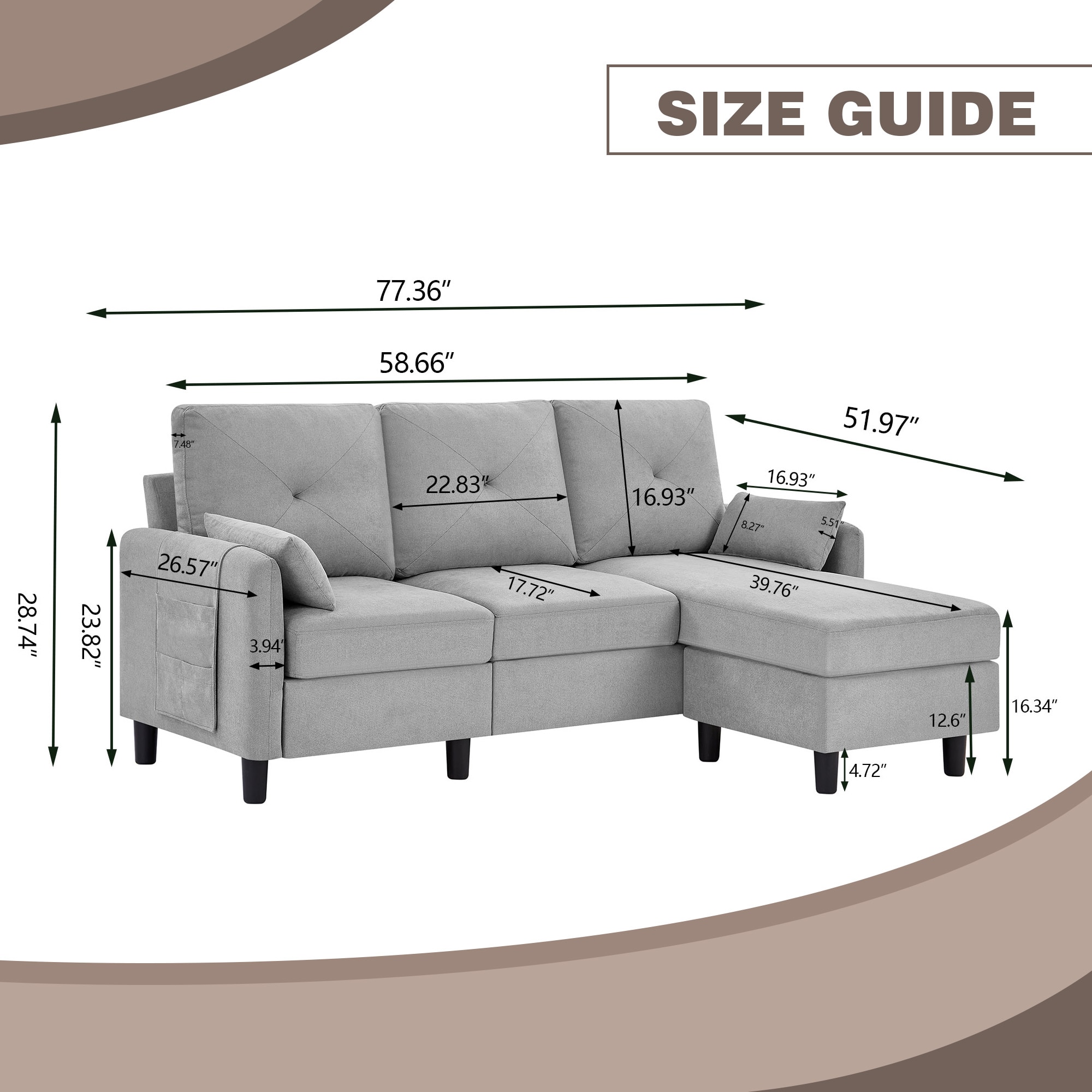 Jarenie YMX23LG Sofas-Loveseats - View #3