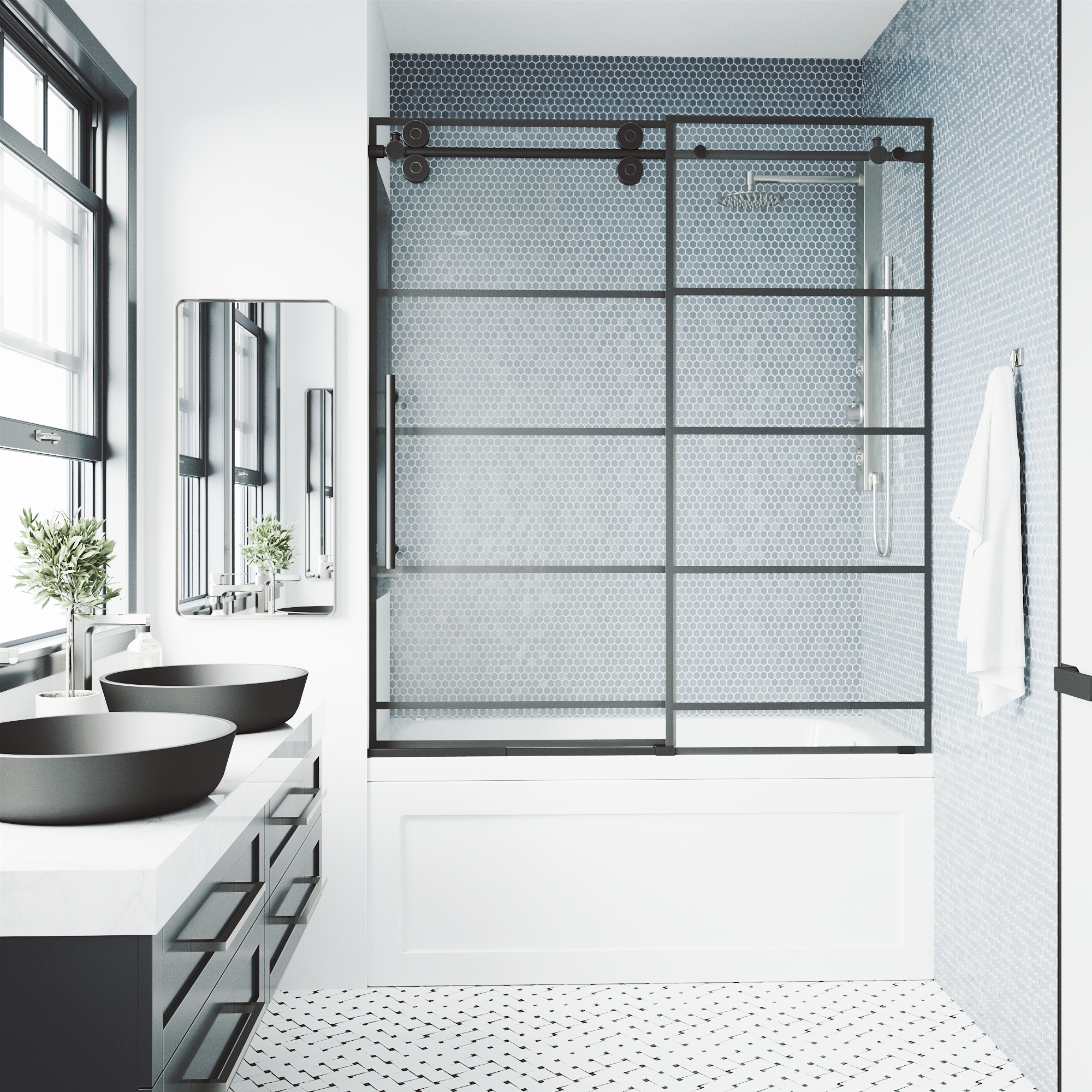 VIGO VG6041MBSCL6066 Bathtub-Doors - View #7