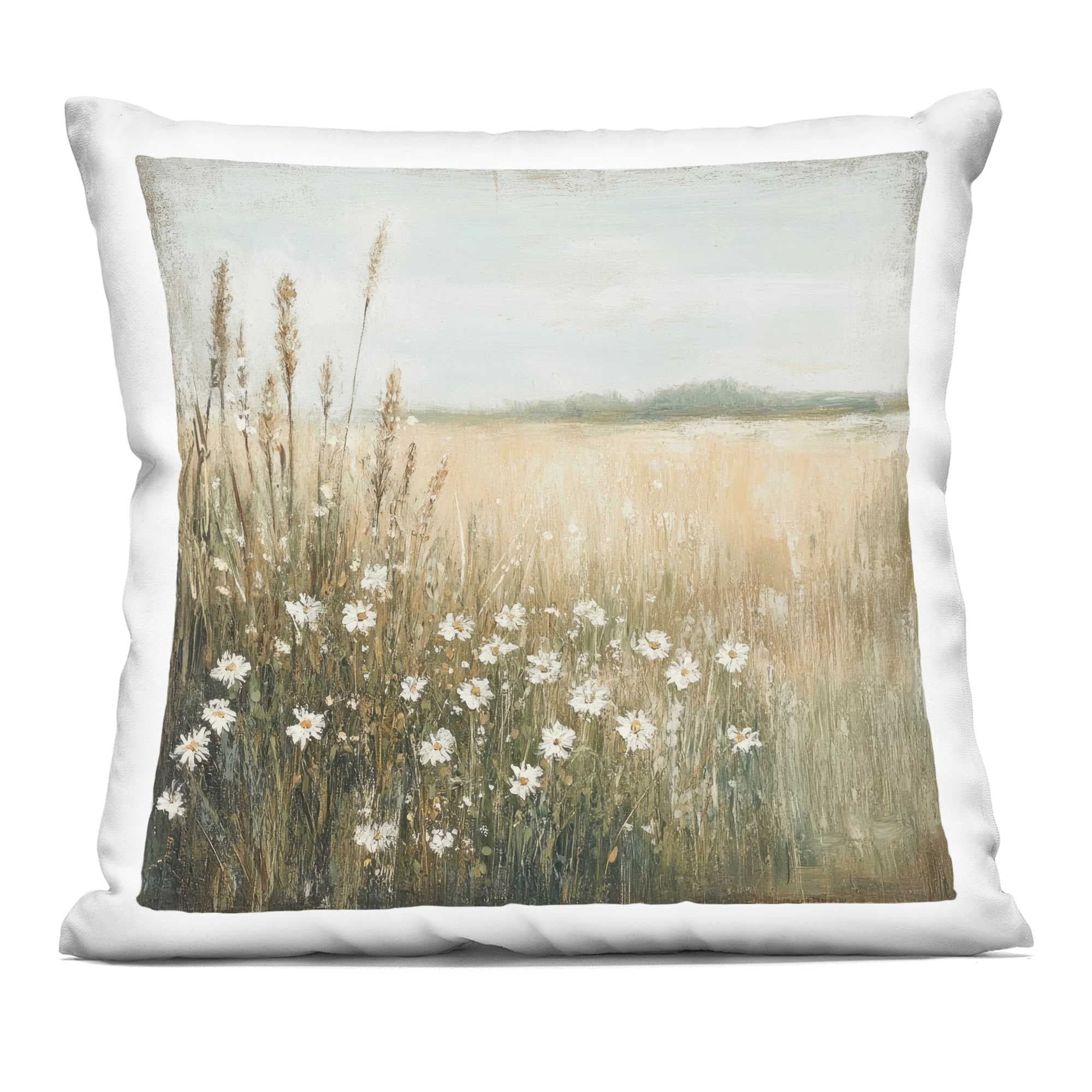 Stupell Industries  Daisy Dream Landscape Decorative Printed Throw Pillow design by Petal Prints Design 18 x 18