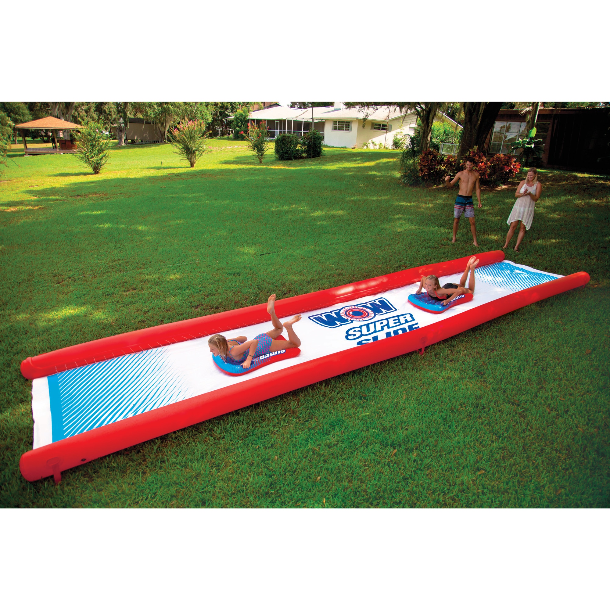WOW Watersports Super Slide Giant Water Slide For Kids and Adults with  Sleds in the Slides department at