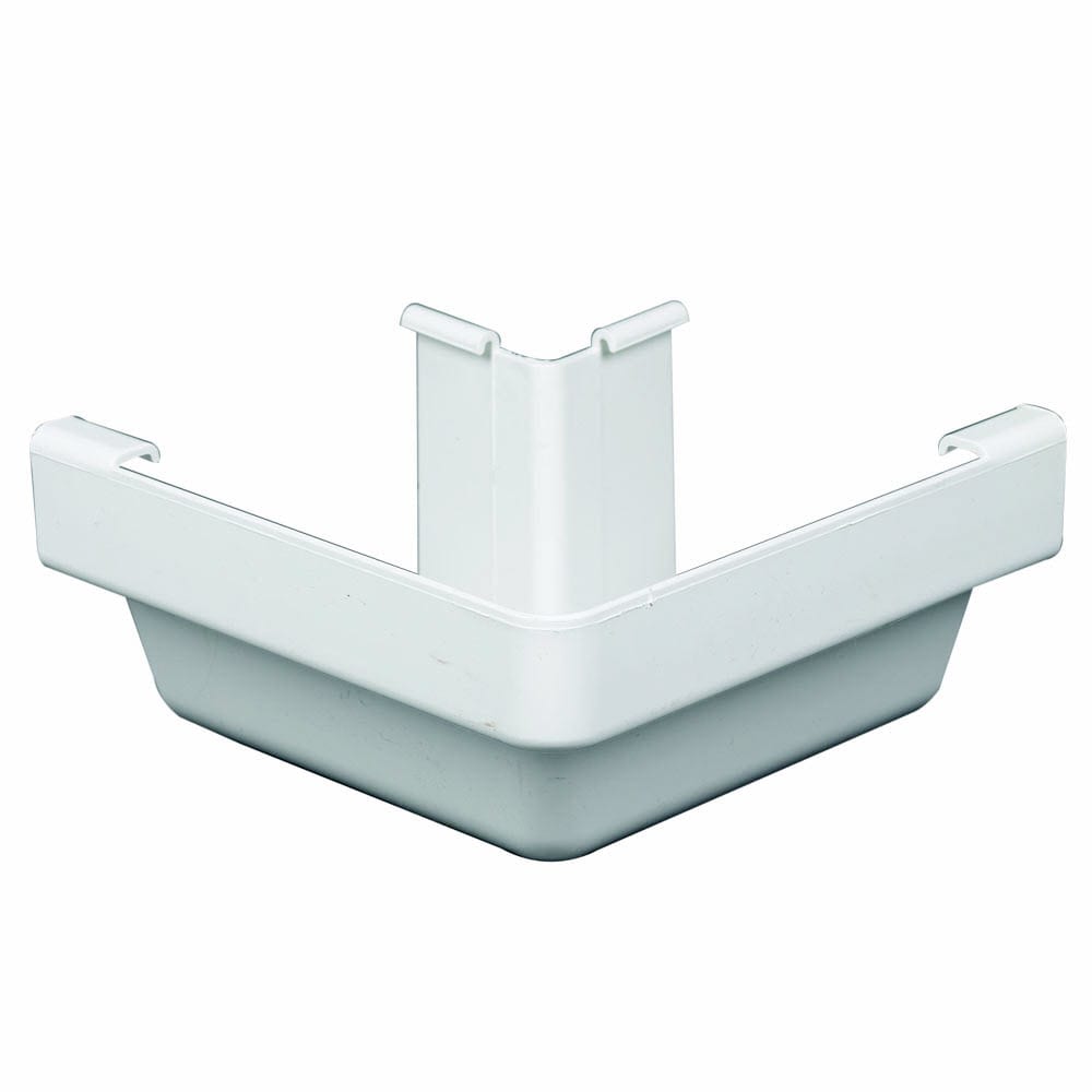 Amerimax 5 In Traditional Outside Miter White Vinyl 5-in X 6.25-in ...