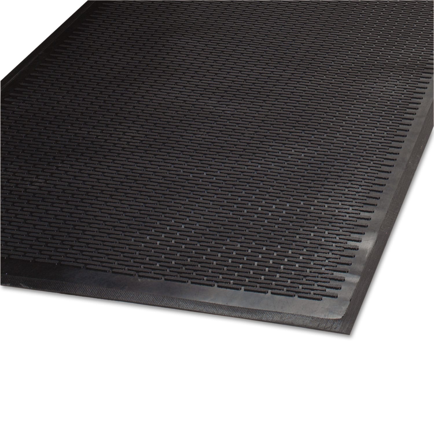 Guardian Clean Step Outdoor Rubber Scraper Mat Black Ribbon Ribbed Polypropylene Surface 36 in x 60 in