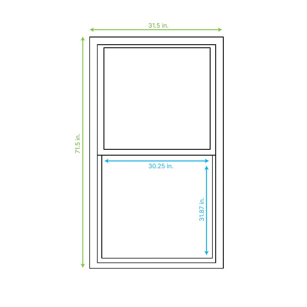RELIABILT 32513272RBSHBLK Single-Hung-Windows - View #3