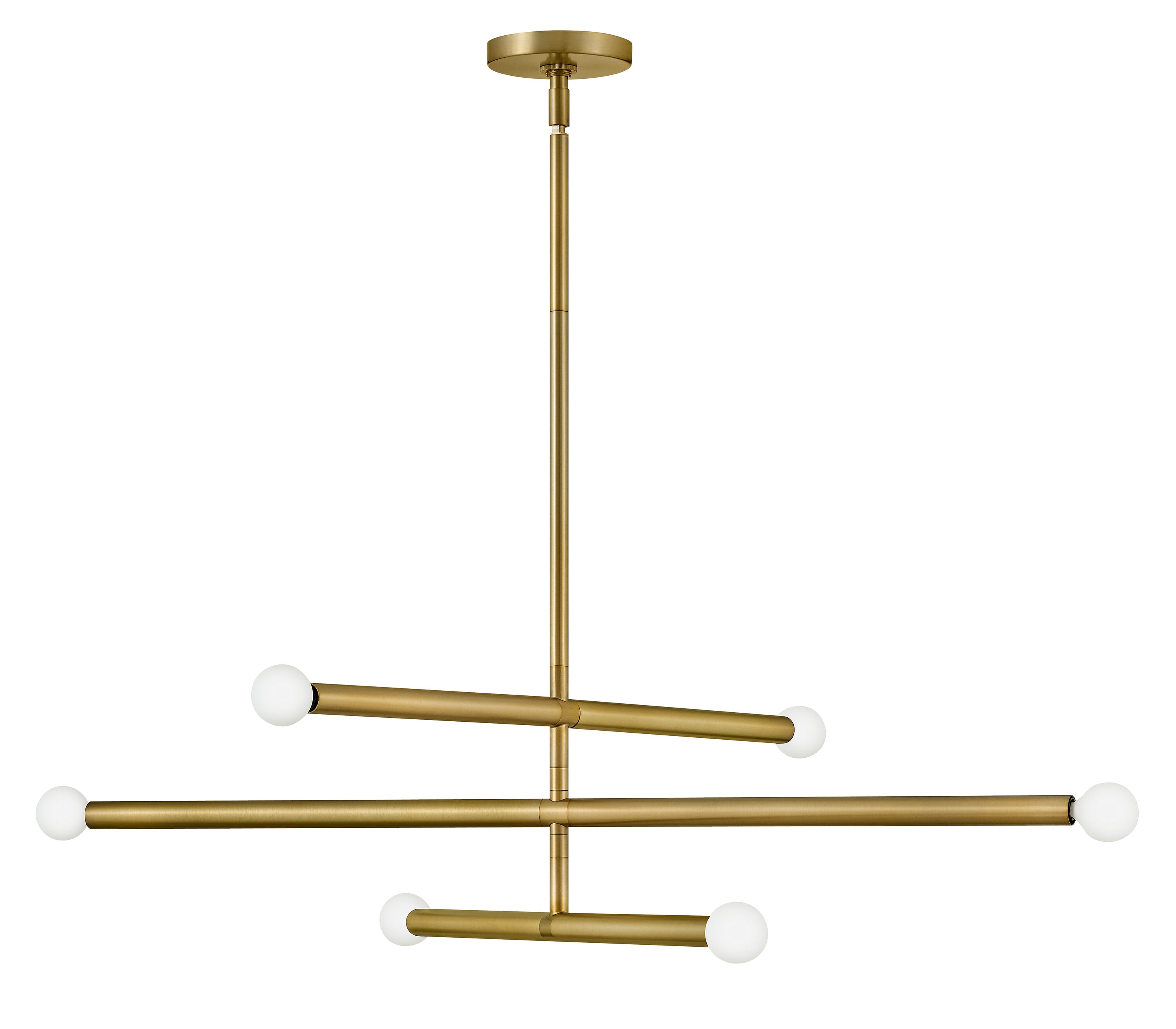 Lark Millie 6-Light Lacquered Brass Modern/Contemporary Linear LED ...