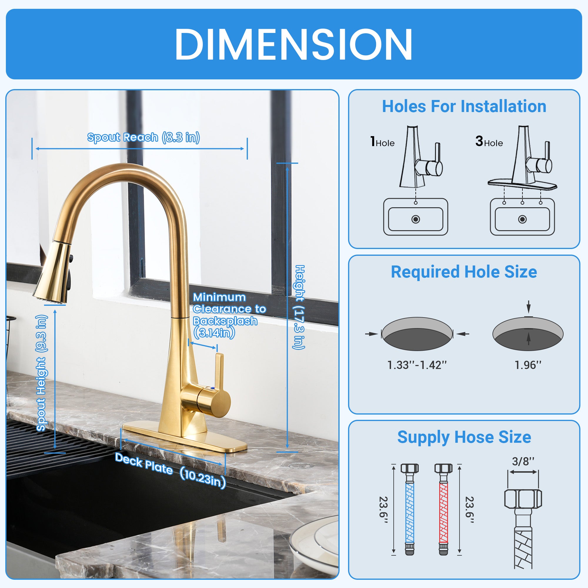Boyel Living BL04004BG Kitchen-Faucets - View #6